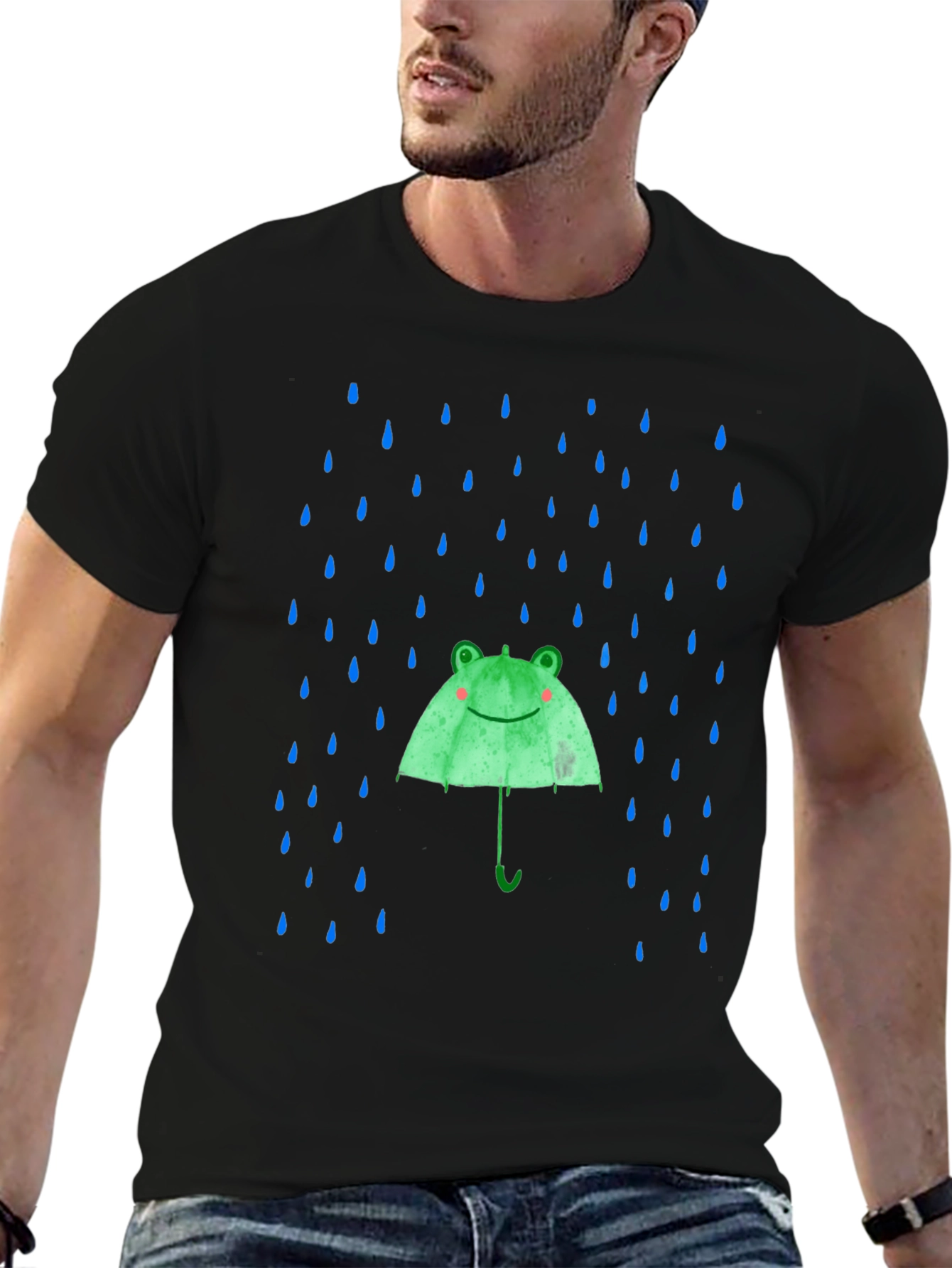 Frog Umbrella T-Shirt - Fun Rain Protection