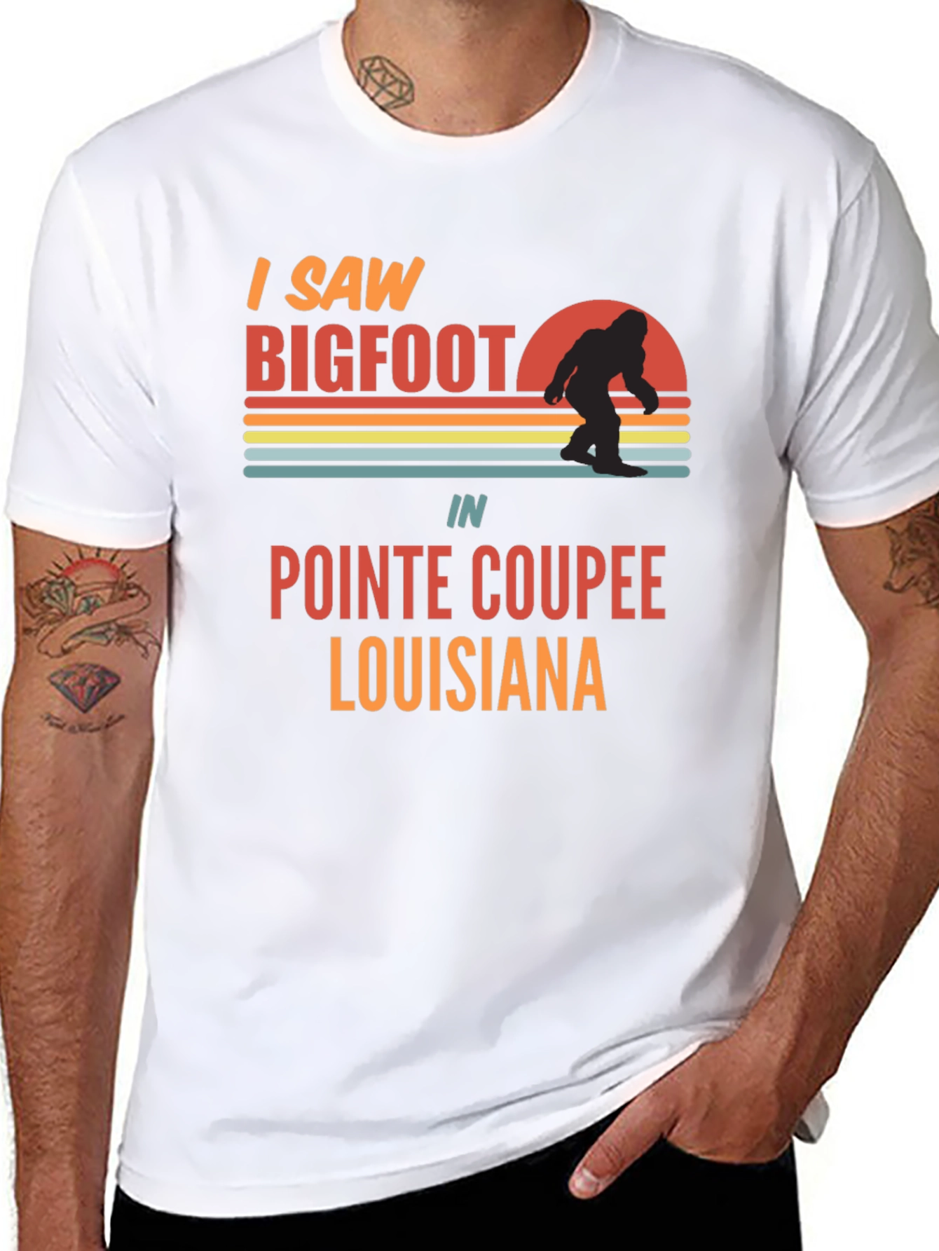 Bigfoot Pointe Coupee Louisiana T-Shirt