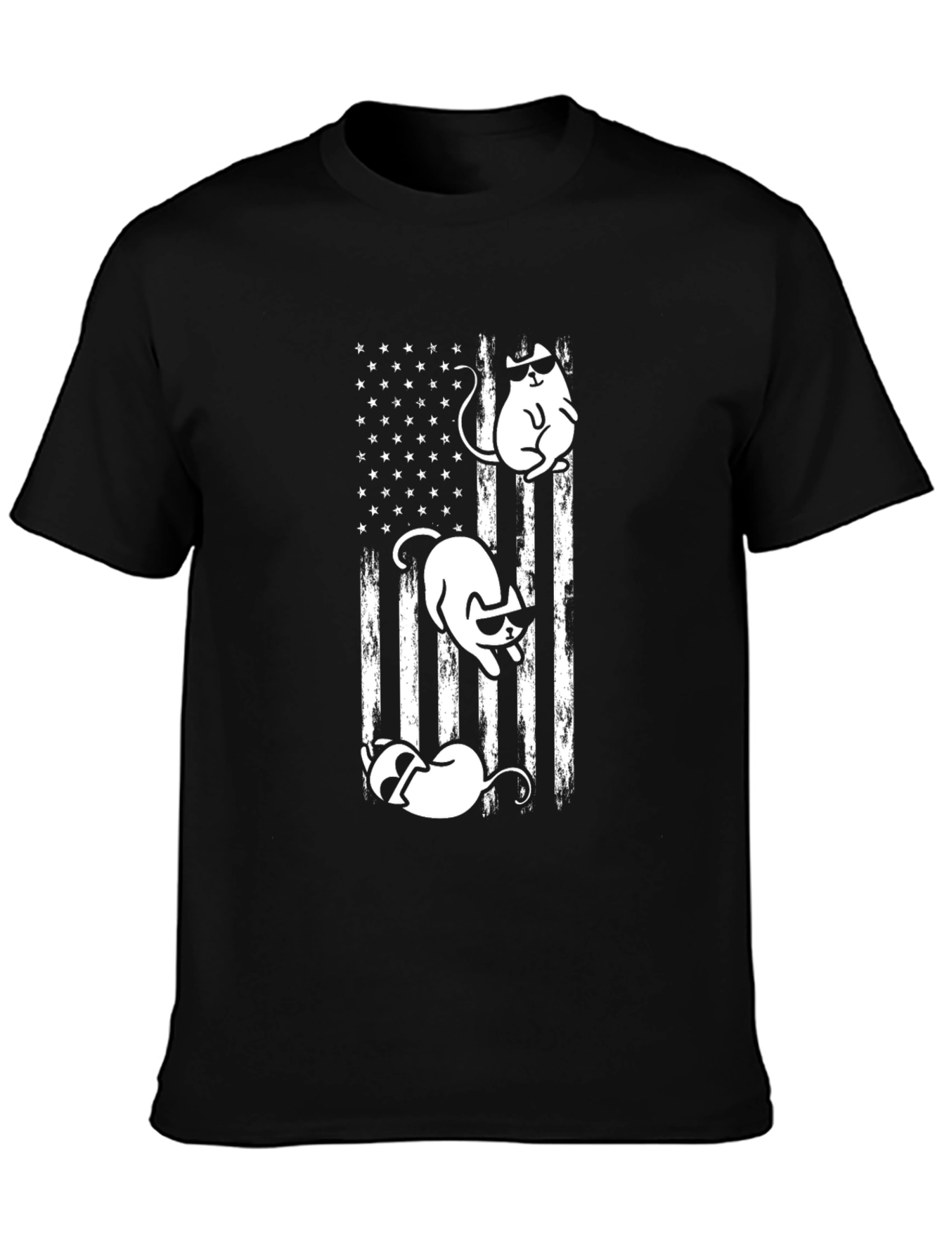 Cool Cats American Flag T-Shirt