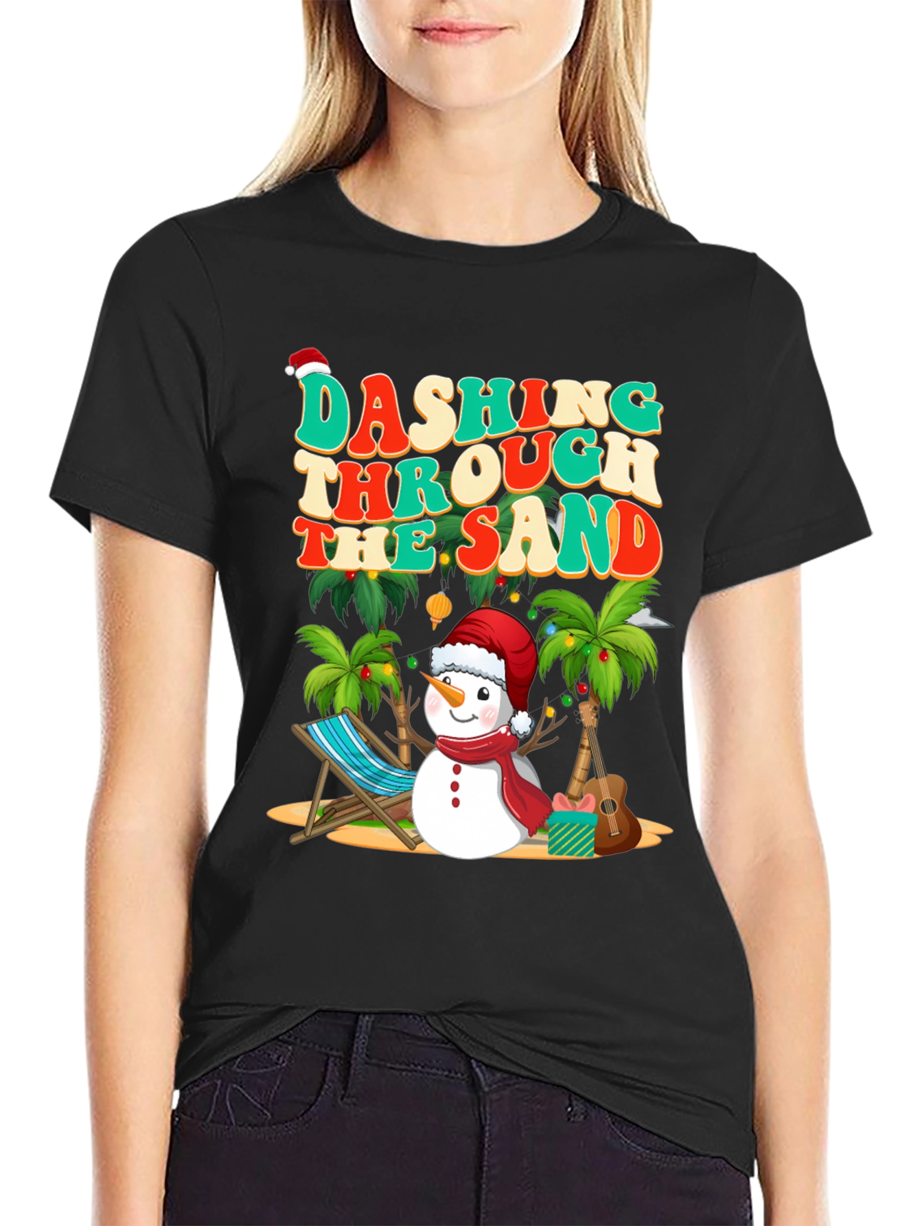 Dashing Through the Sand Graphic Tee