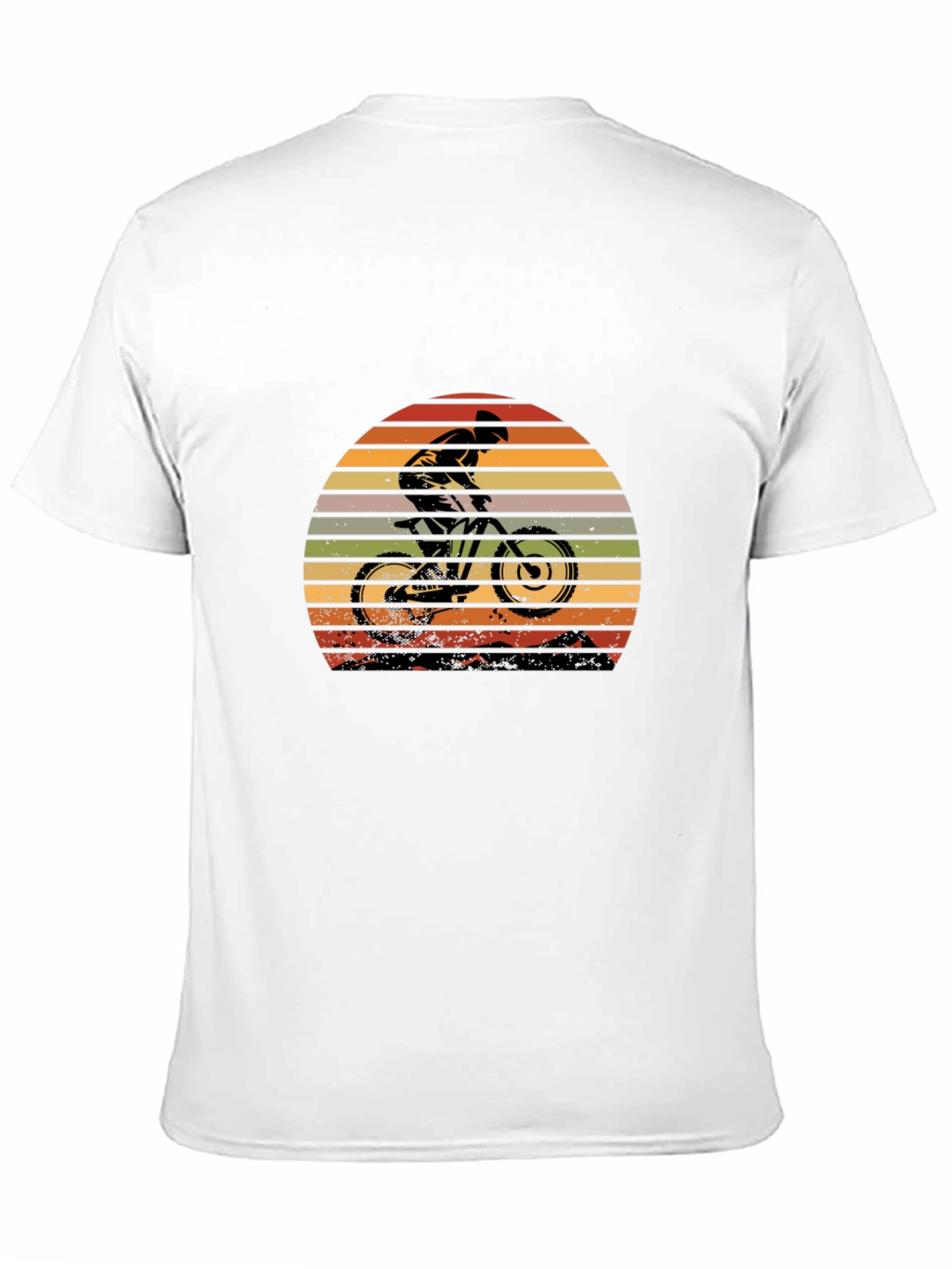 Mountain Bike Retro Sunset T-Shirt - Outdoor Adventure