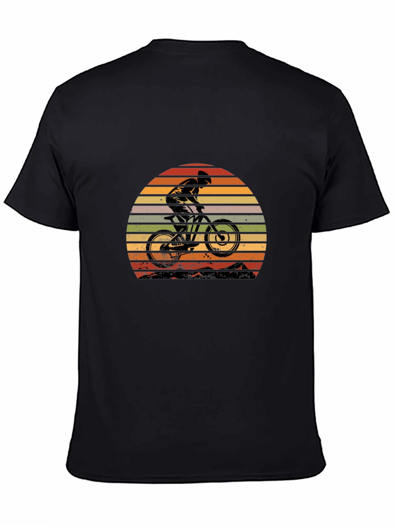 Mountain Bike Retro Sunset T-Shirt - Outdoor Adventure