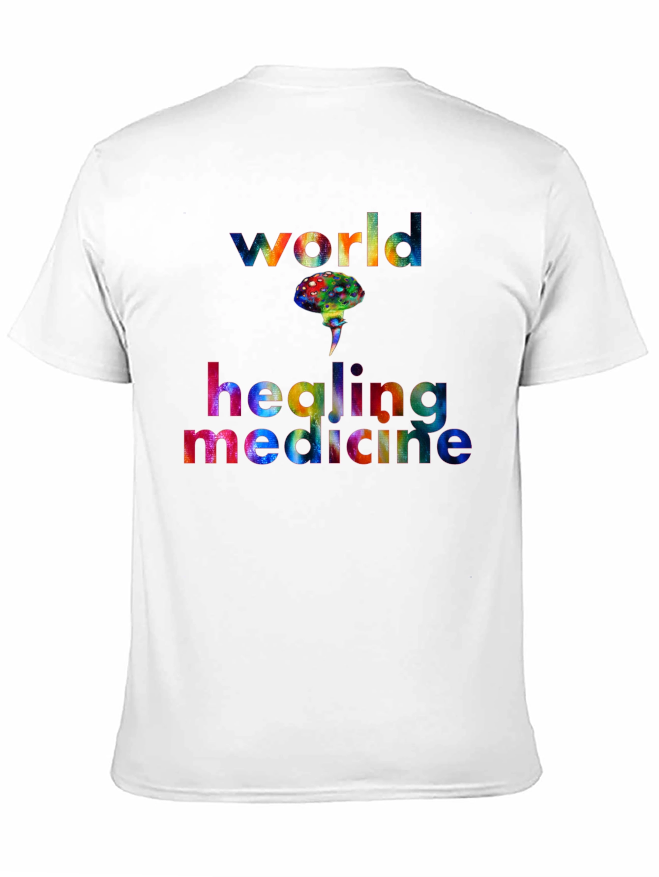 World Healing Medicine T-Shirt Graphic Design Black