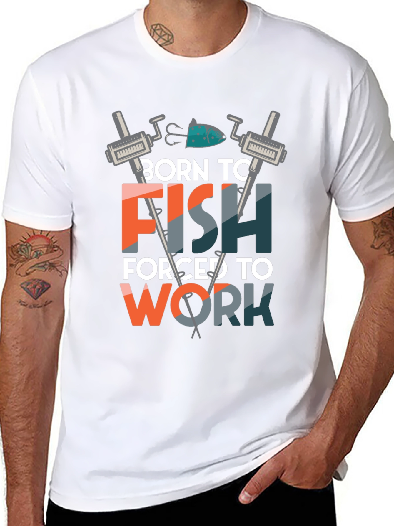 Born to Fish T-Shirt - Fishing Lover Gift