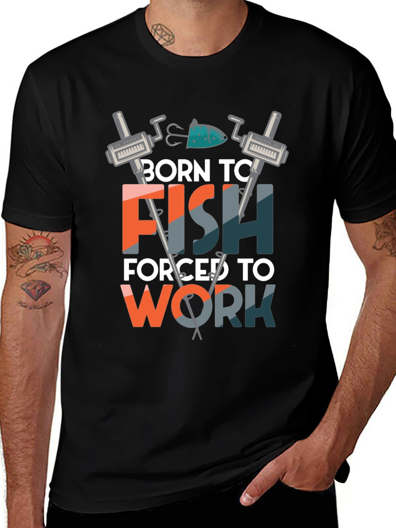 Born to Fish T-Shirt - Fishing Lover Gift