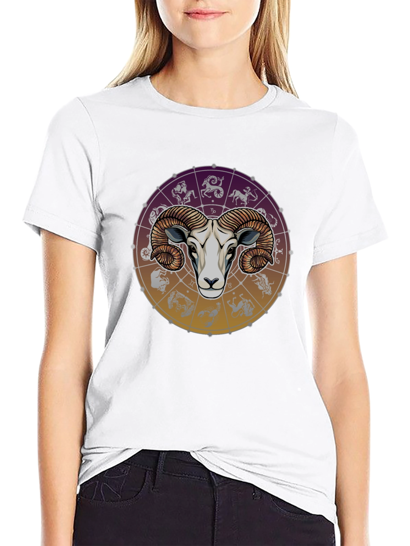 Aries Zodiac Graphic Tee - Ram Horoscope Shirt