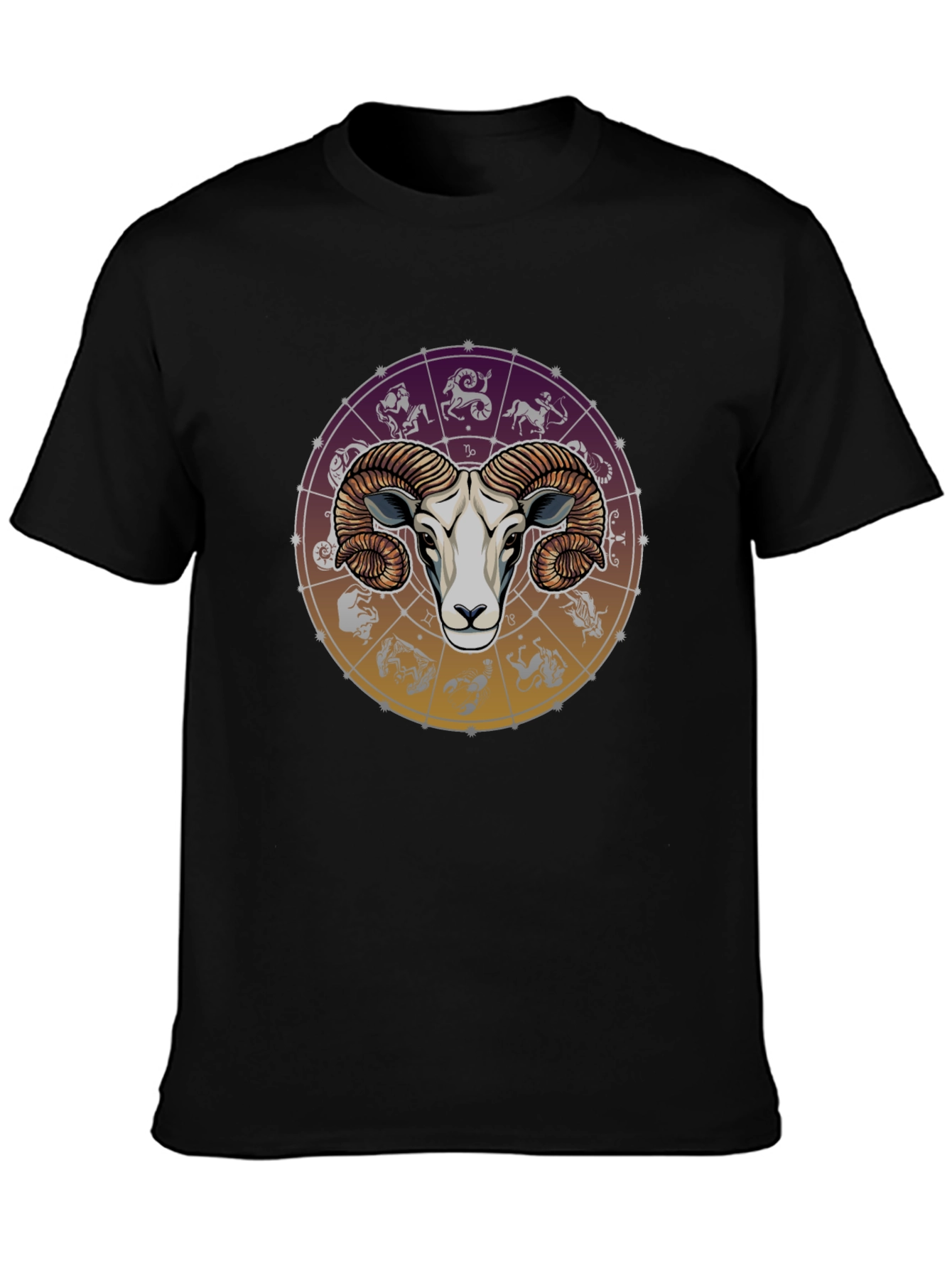 Aries Zodiac Graphic Tee - Ram Horoscope Shirt