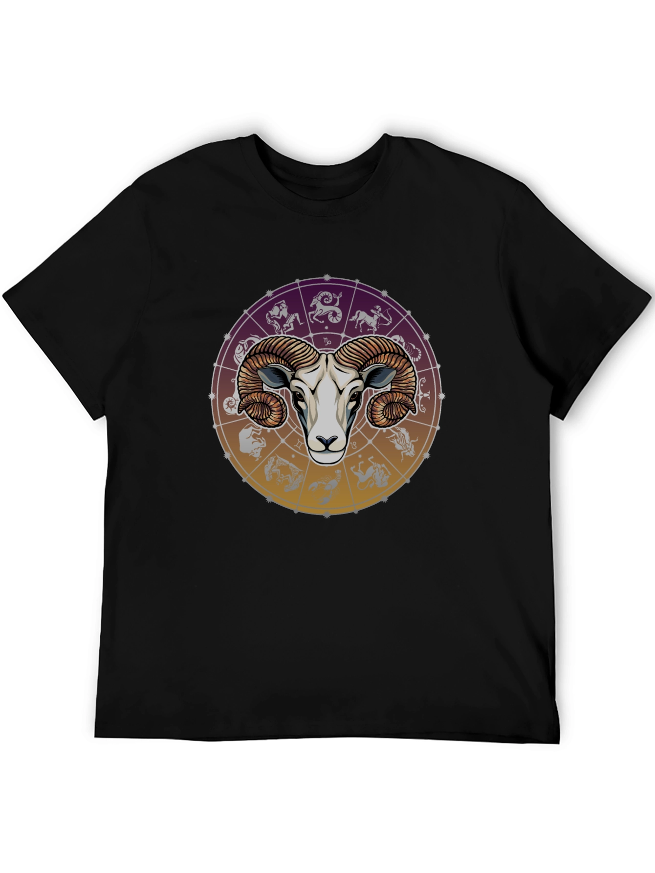 Aries Zodiac Graphic Tee - Ram Horoscope Shirt
