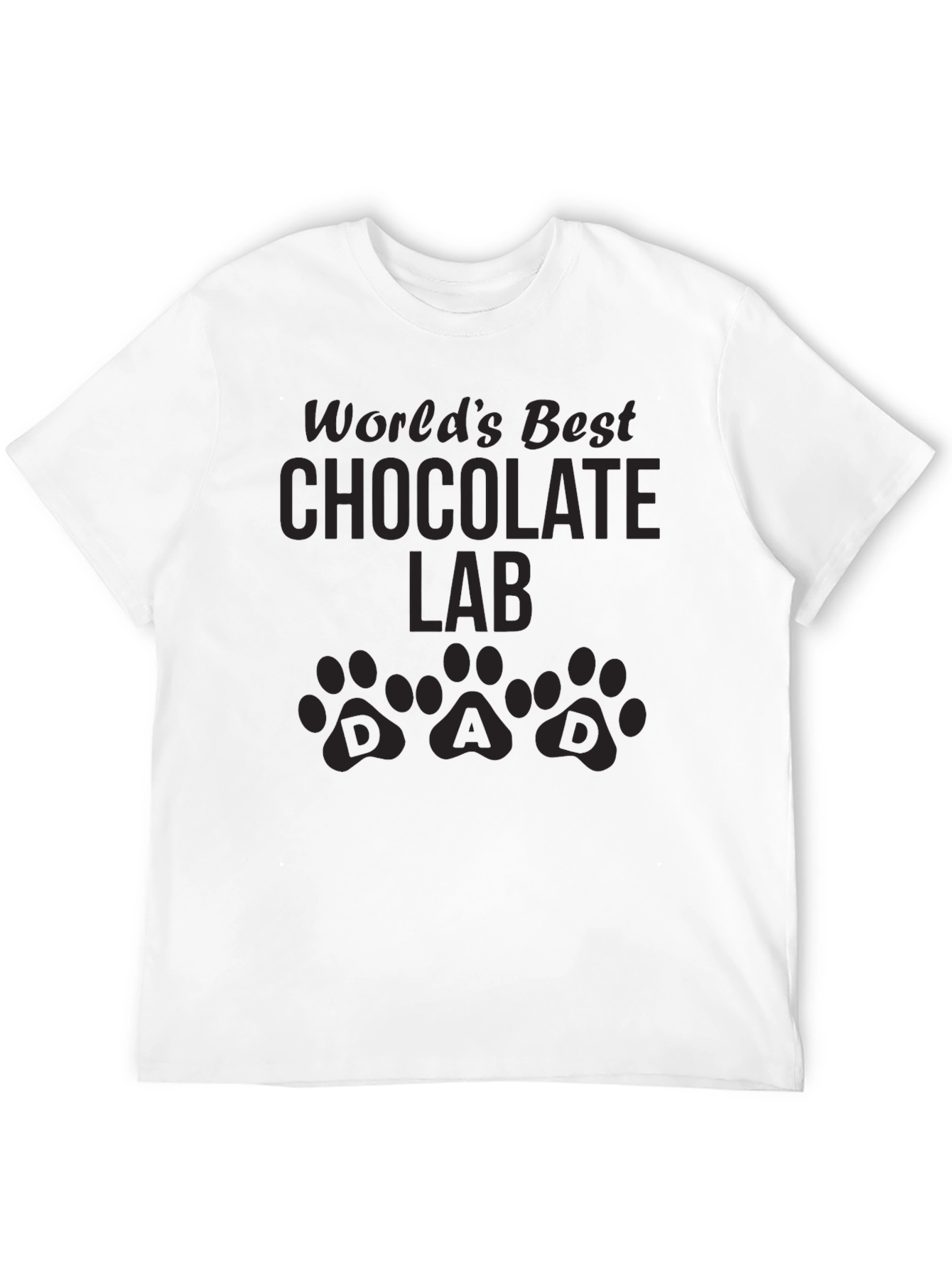 Worlds Best Chocolate Lab Dad T-Shirt