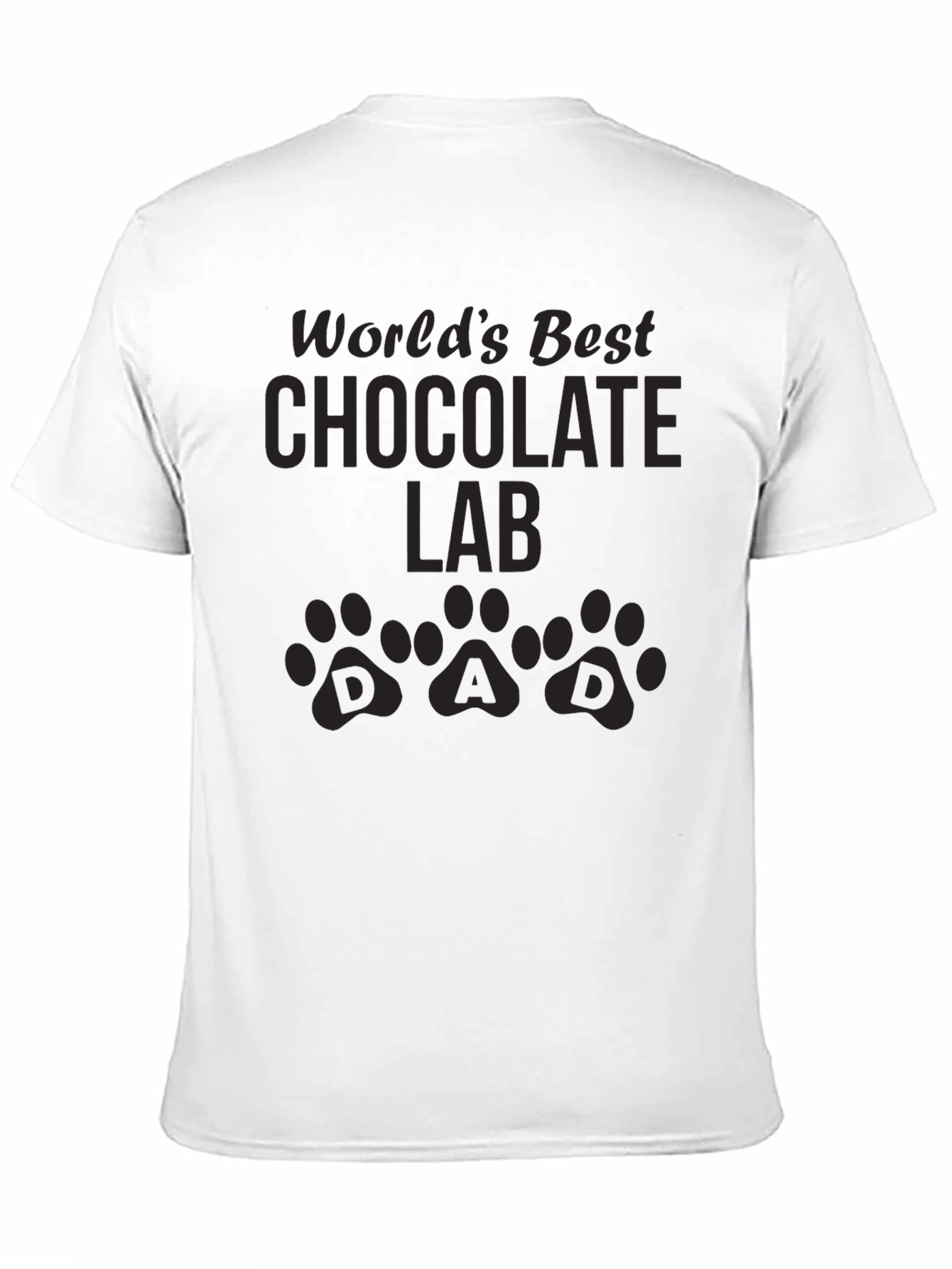 Worlds Best Chocolate Lab Dad T-Shirt