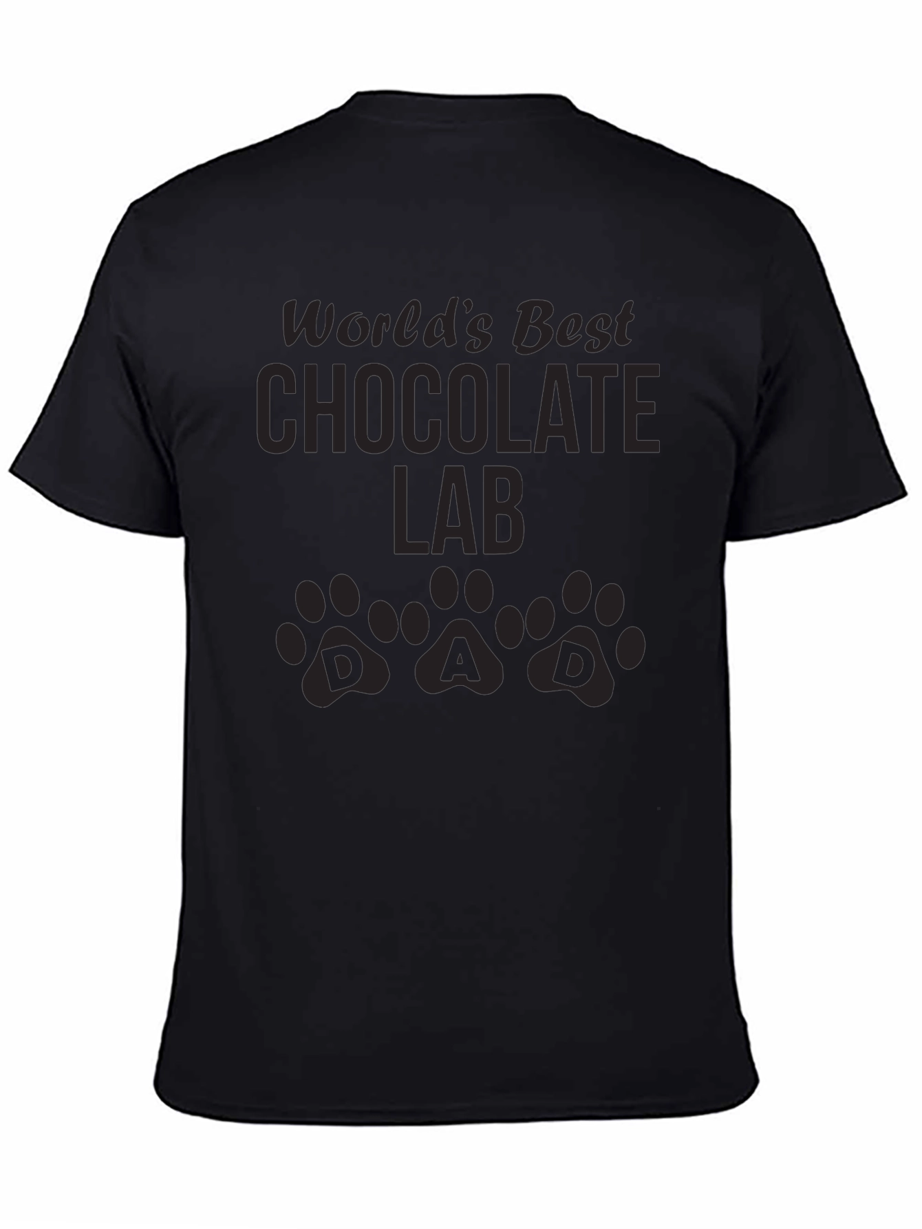 Worlds Best Chocolate Lab Dad T-Shirt