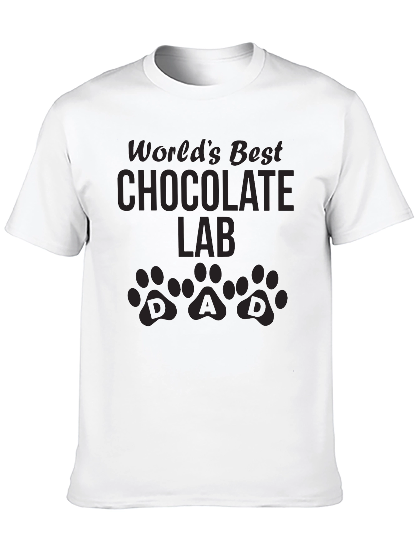 Worlds Best Chocolate Lab Dad T-Shirt