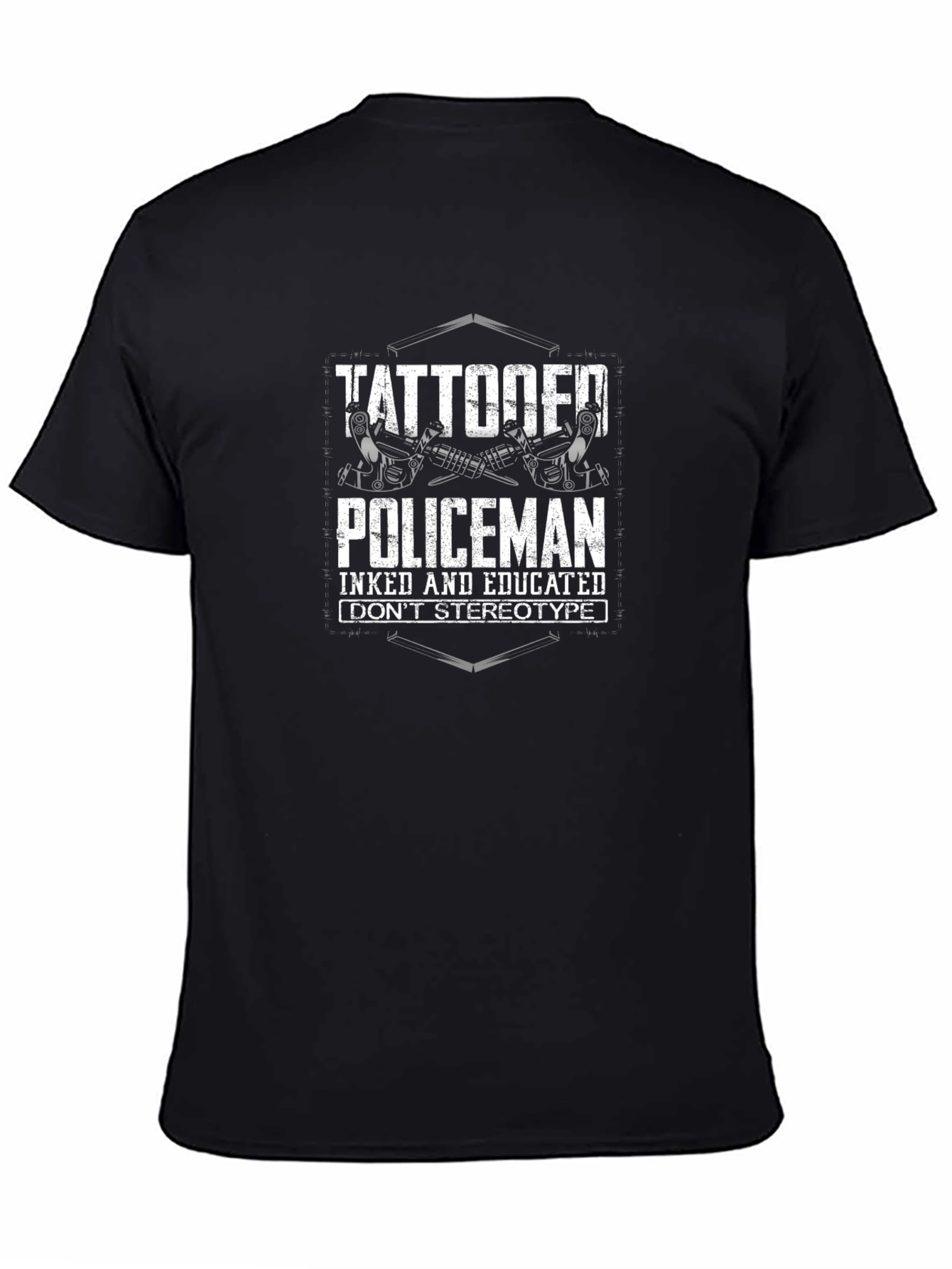 Tattooed Policeman T-Shirt - Inked & Educated