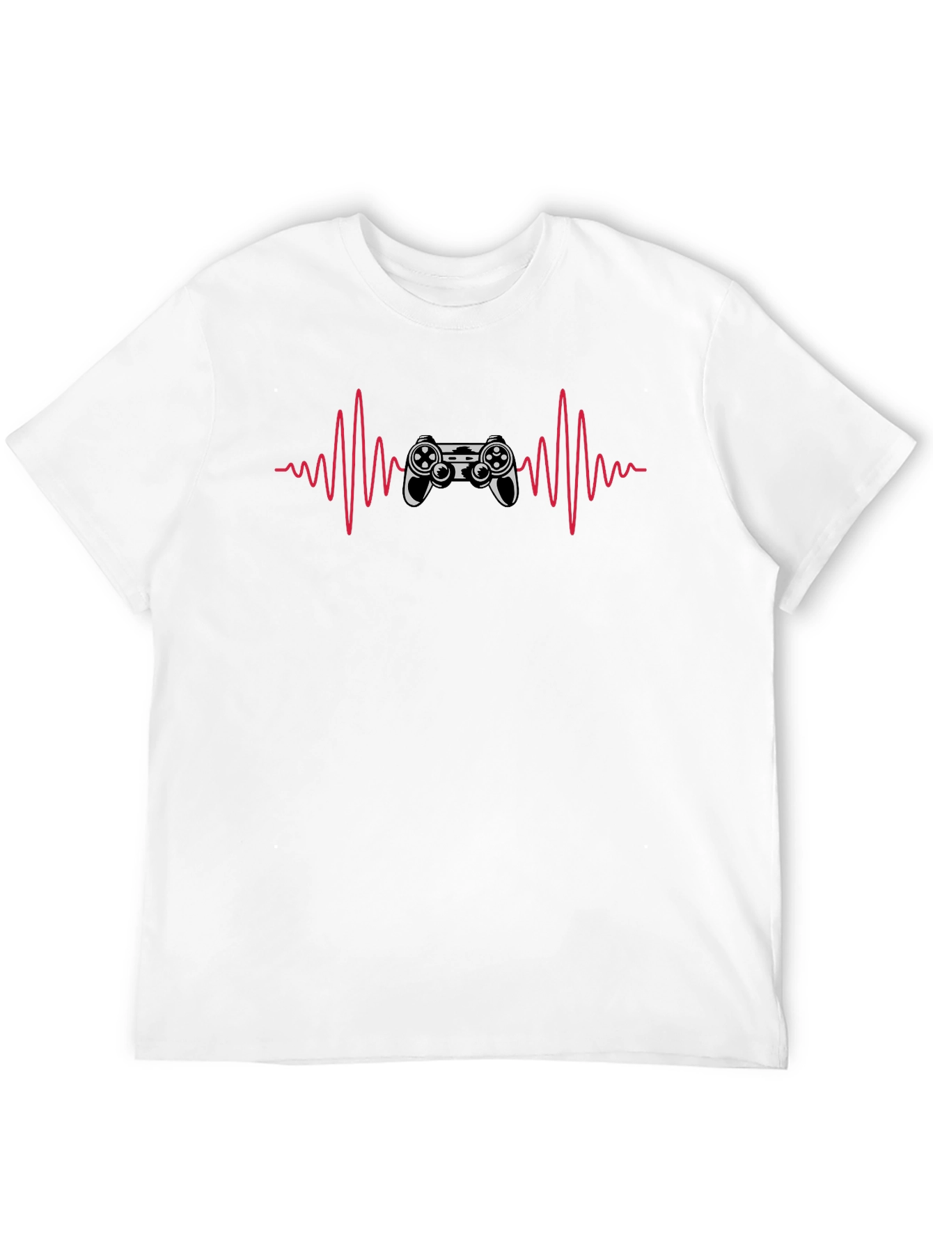 Gamer Heartbeat Black T-Shirt
