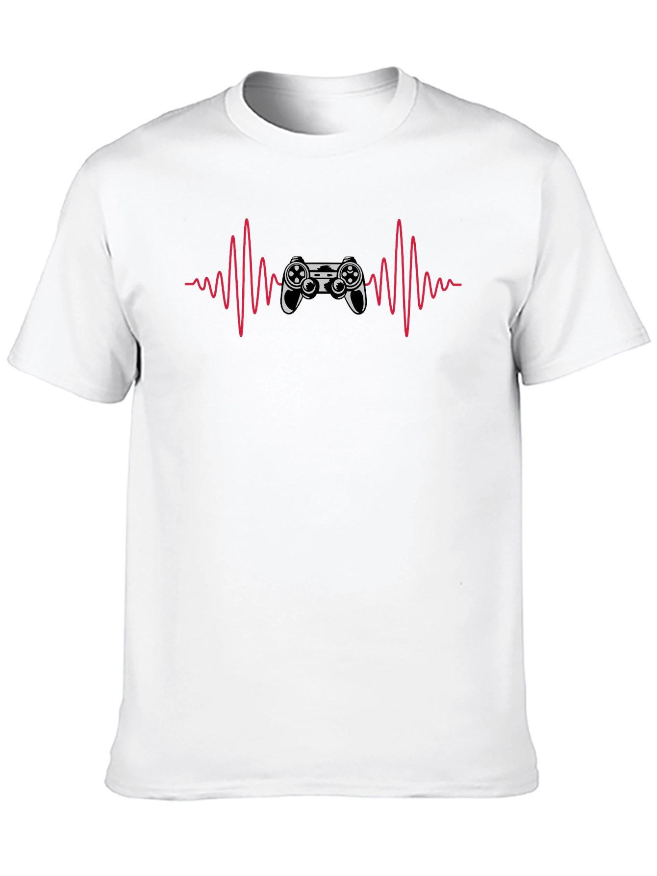 Gamer Heartbeat Black T-Shirt