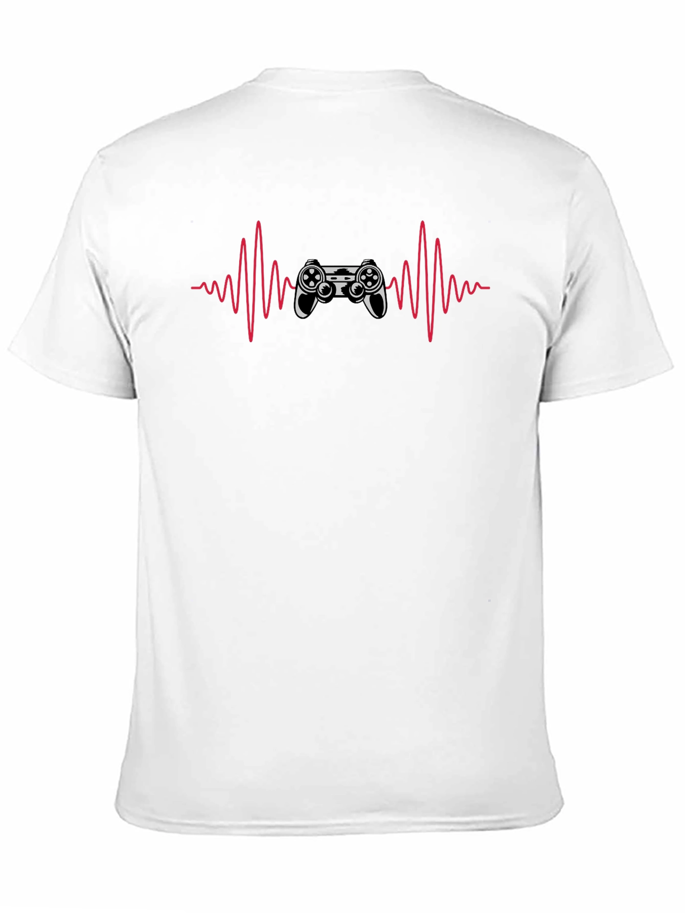 Gamer Heartbeat Black T-Shirt
