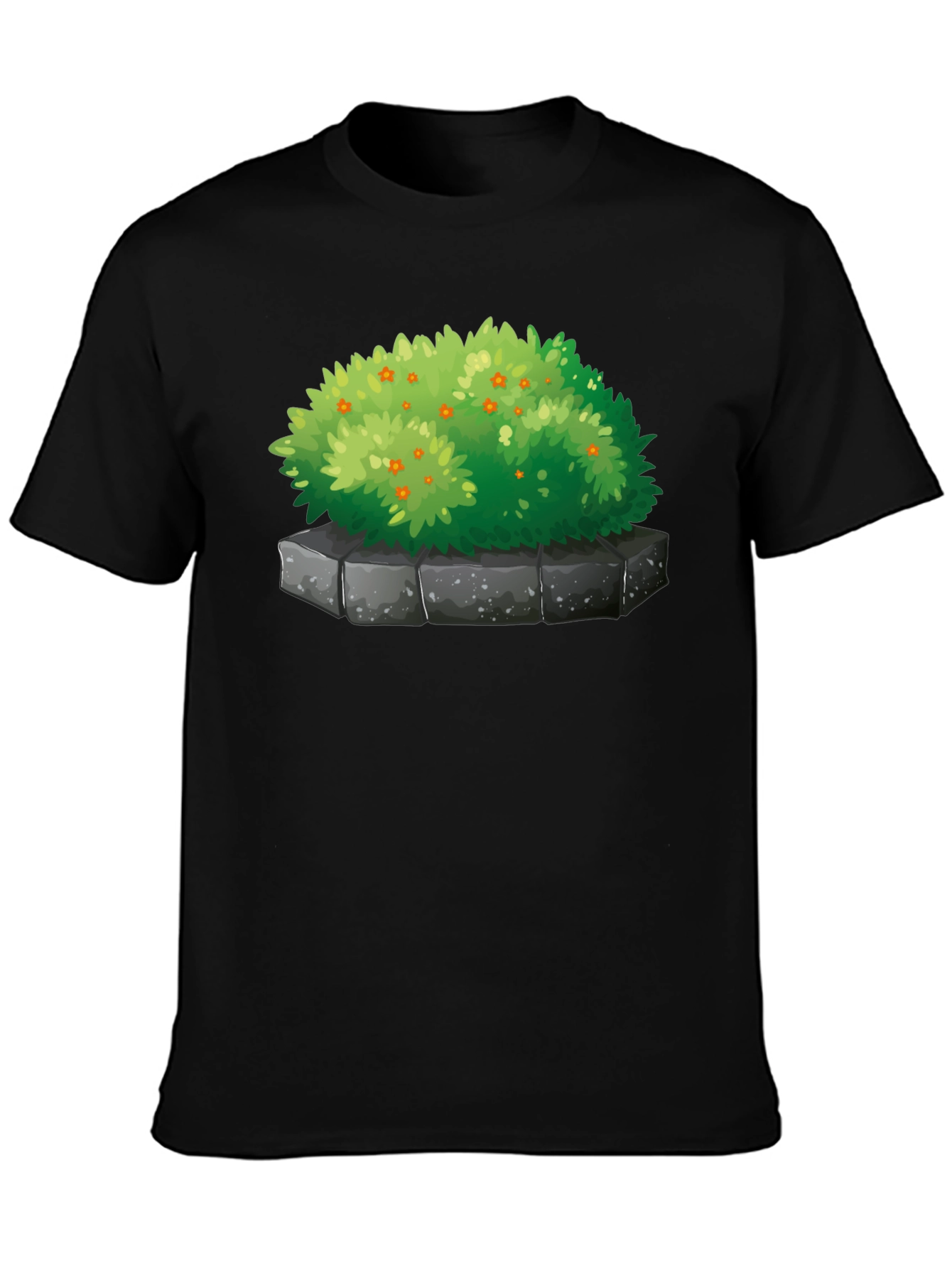 Bush Graphic Tee - Black Cotton Blend T-Shirt