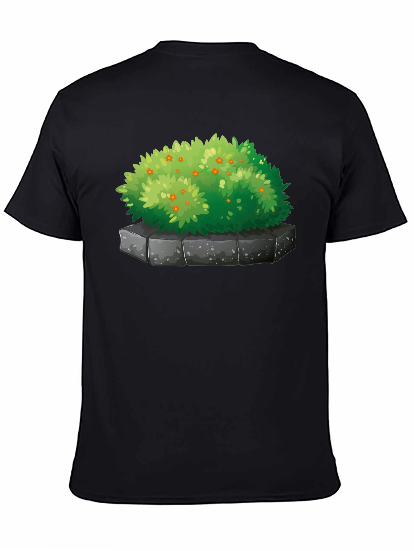Bush Graphic Tee - Black Cotton Blend T-Shirt
