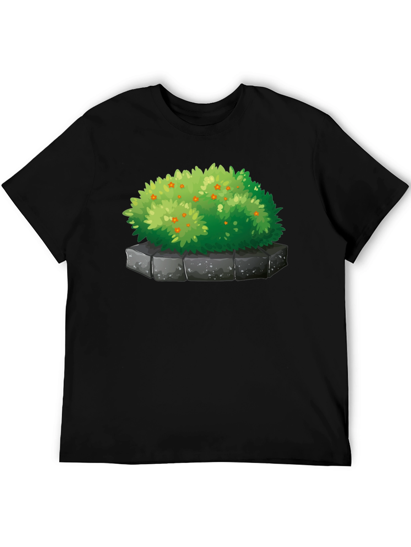 Bush Graphic Tee - Black Cotton Blend T-Shirt