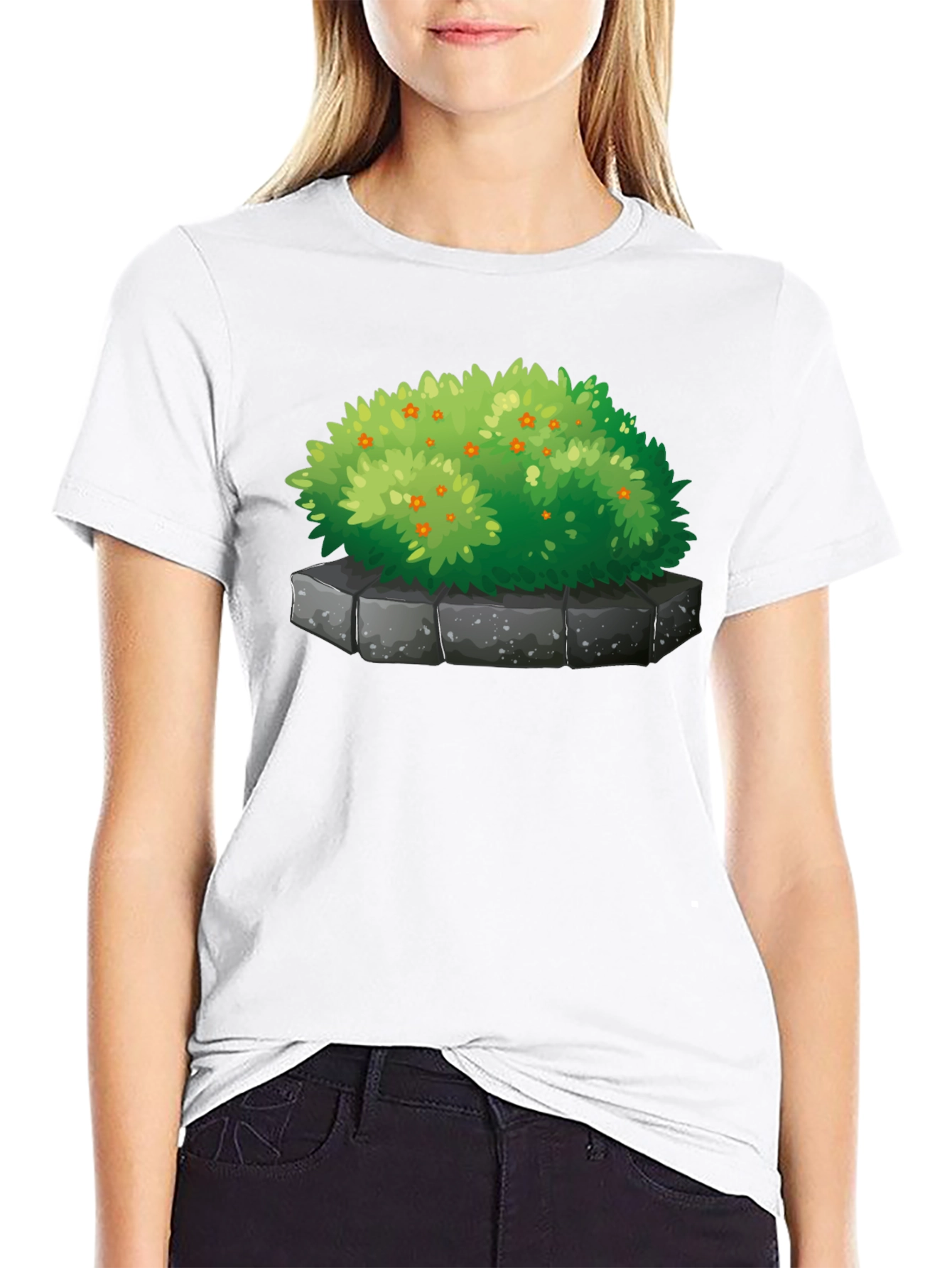 Bush Graphic Tee - Black Cotton Blend T-Shirt
