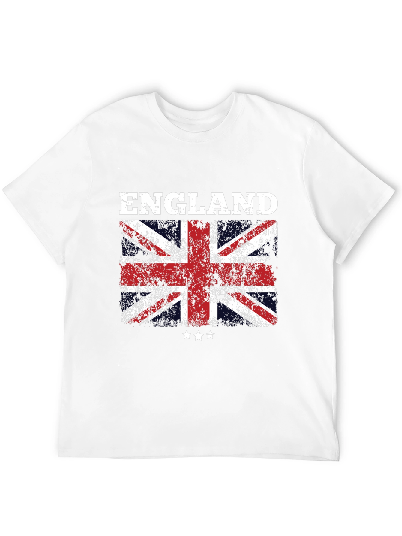 England Flag Graphic T-Shirt - Distressed Union Jack