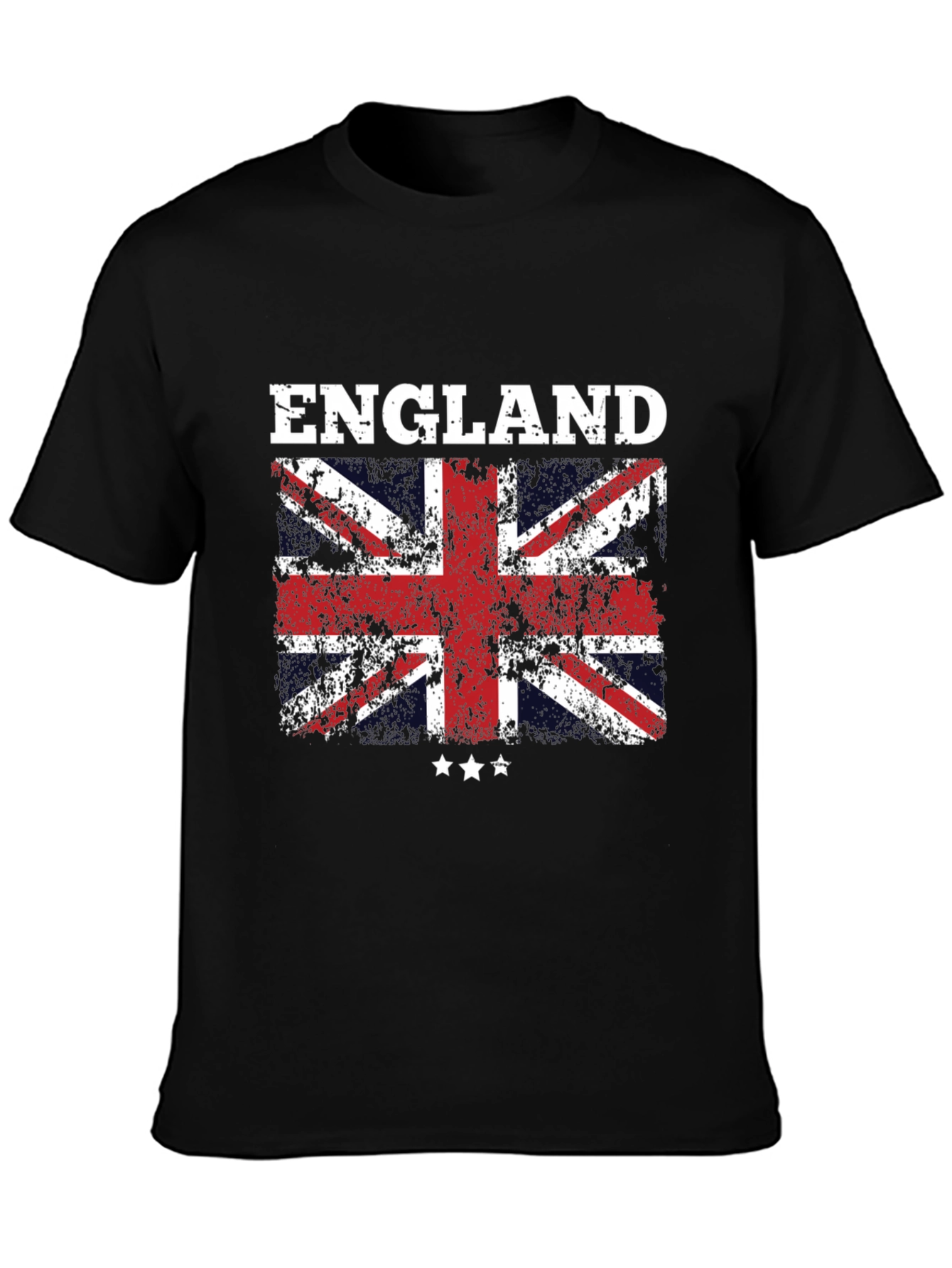 England Flag Graphic T-Shirt - Distressed Union Jack