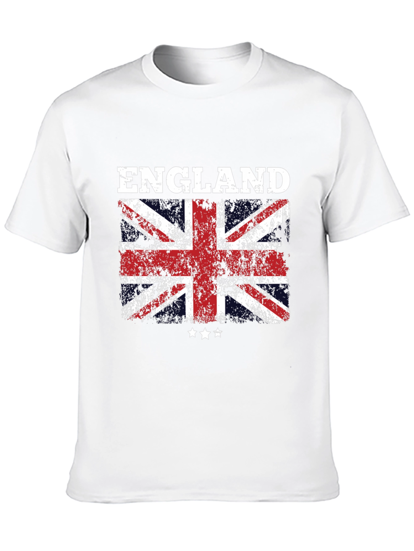 England Flag Graphic T-Shirt - Distressed Union Jack