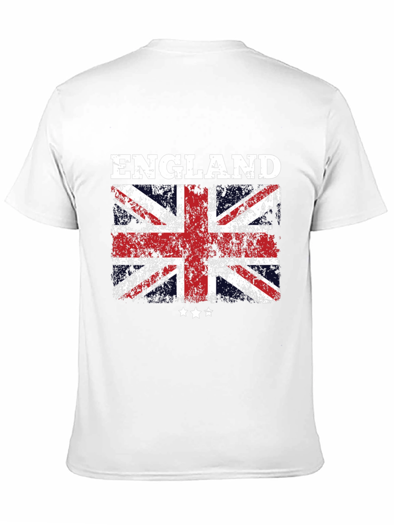 England Flag Graphic T-Shirt - Distressed Union Jack
