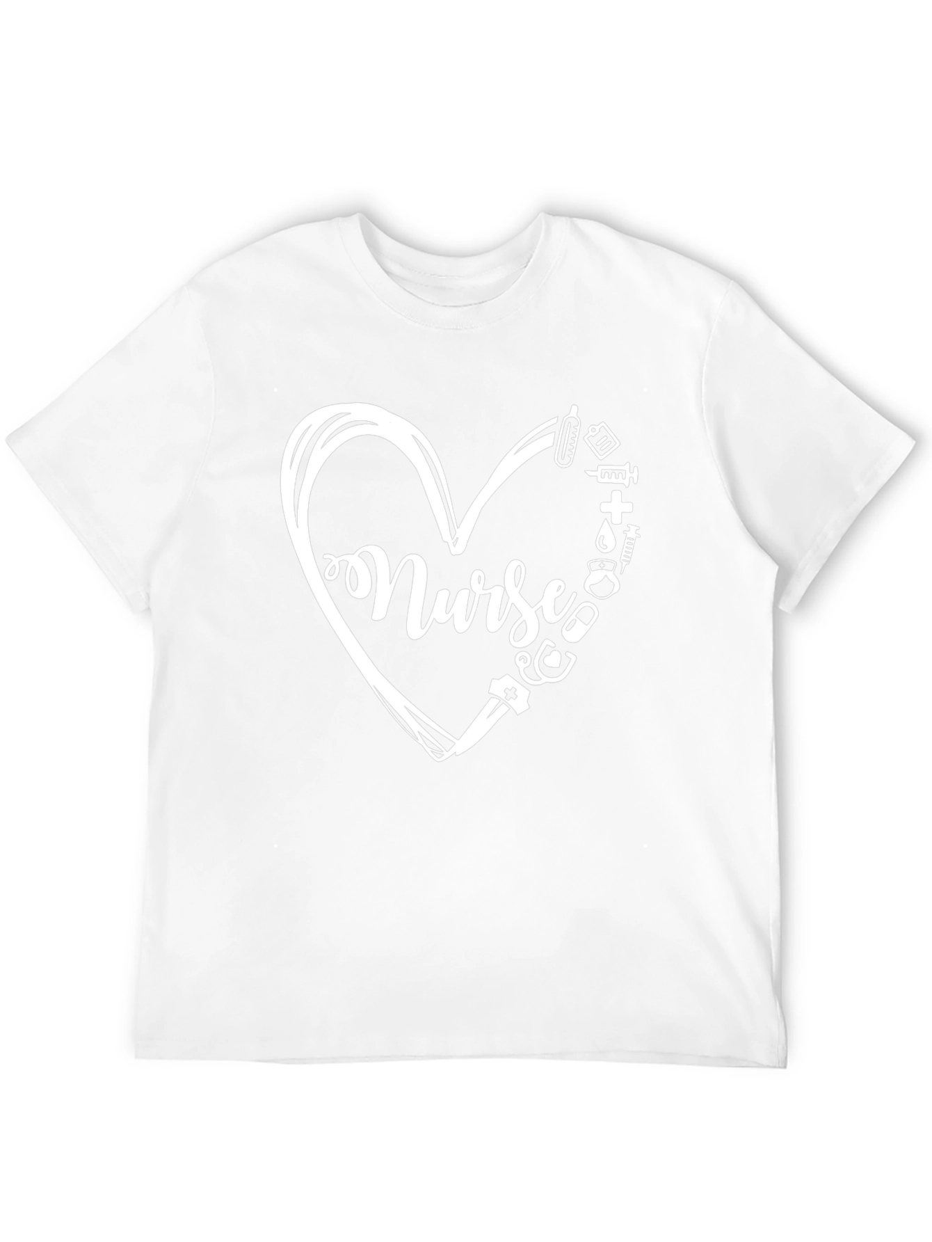 Nurse Heart T-Shirt - Black