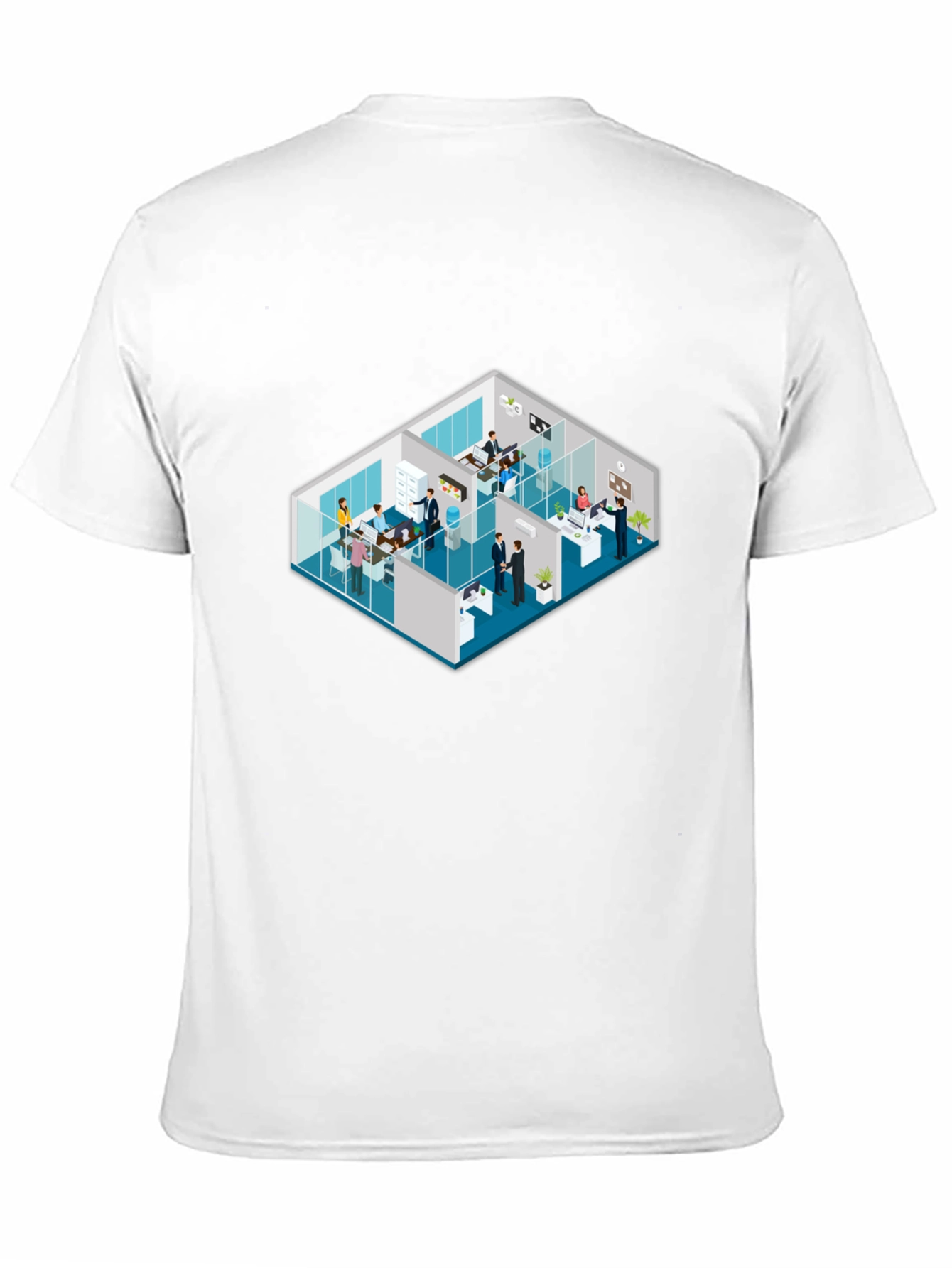 Isometric Office Black T-Shirt