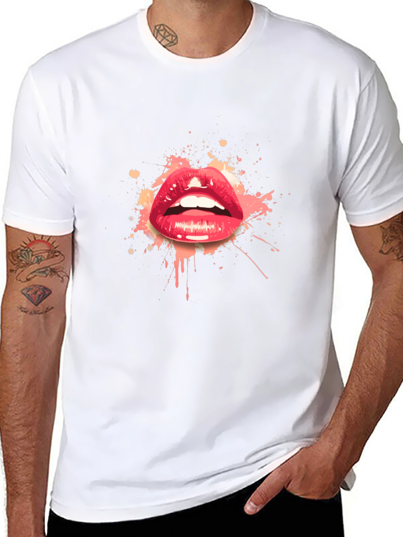Red Lips Graphic T-Shirt - Stylish Streetwear