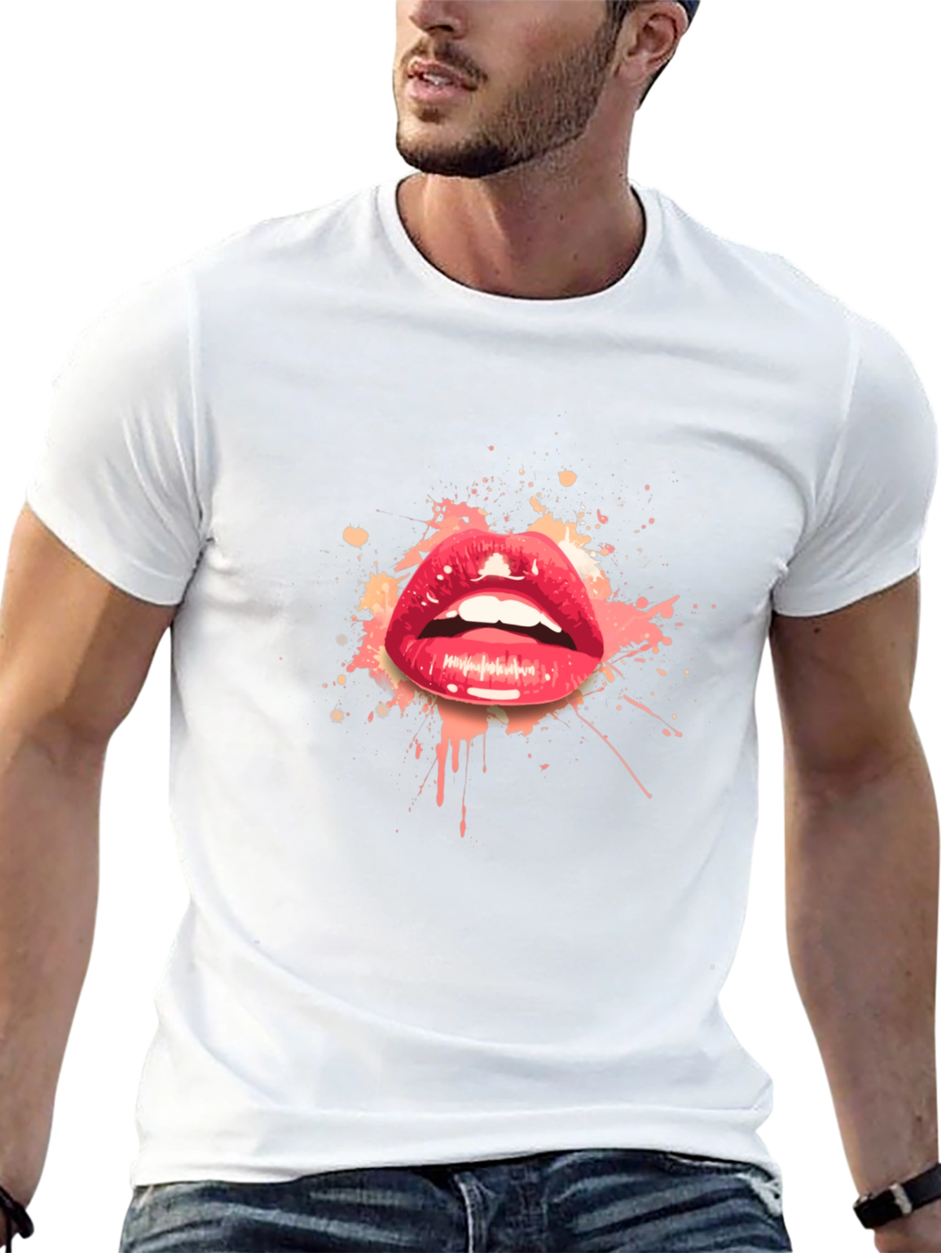 Red Lips Graphic T-Shirt - Stylish Streetwear