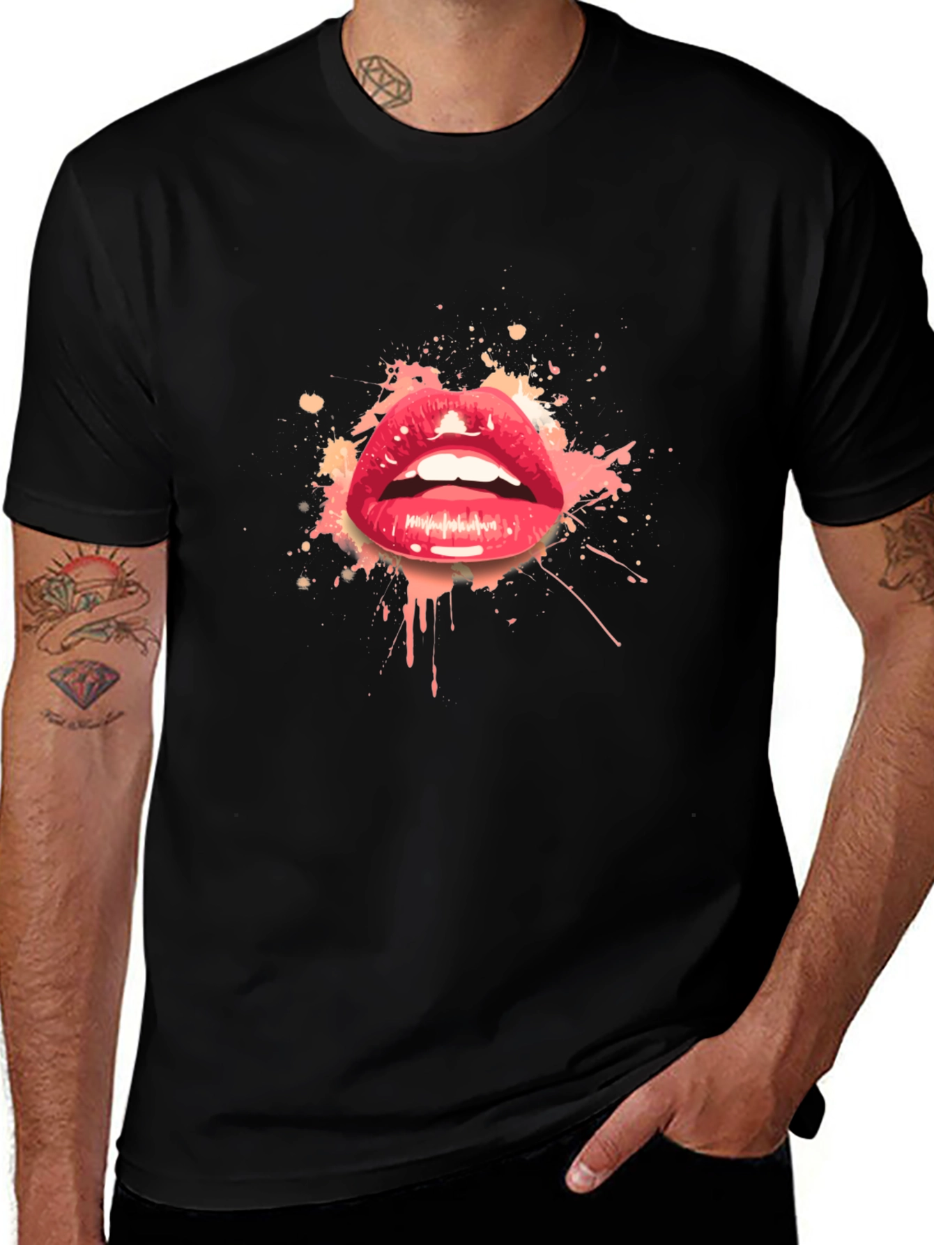 Red Lips Graphic T-Shirt - Stylish Streetwear