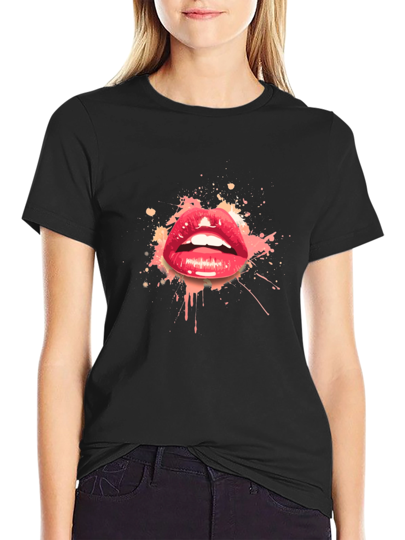Red Lips Graphic T-Shirt - Stylish Streetwear