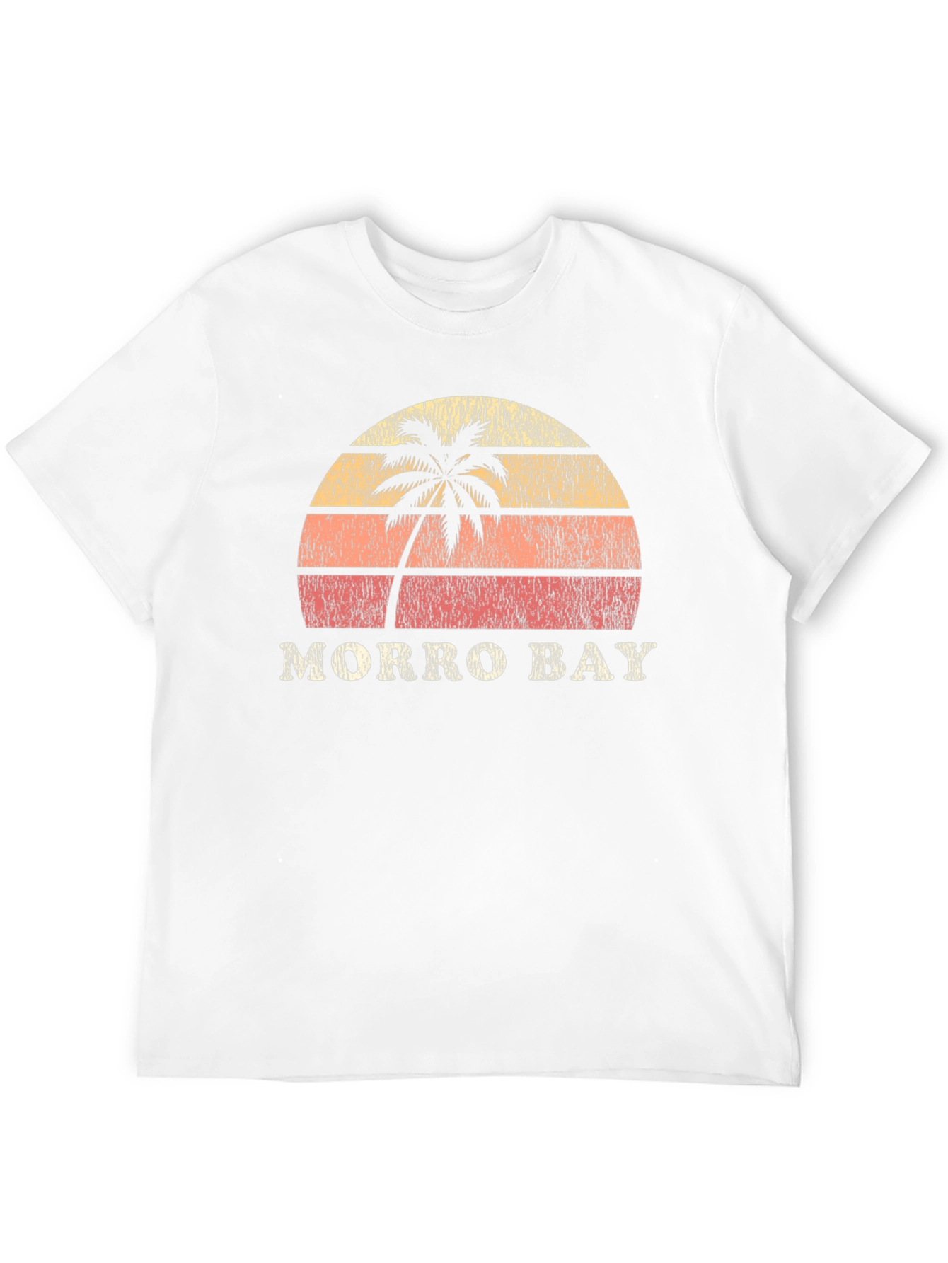 Morro Bay Retro Sunset Graphic Tee - Black