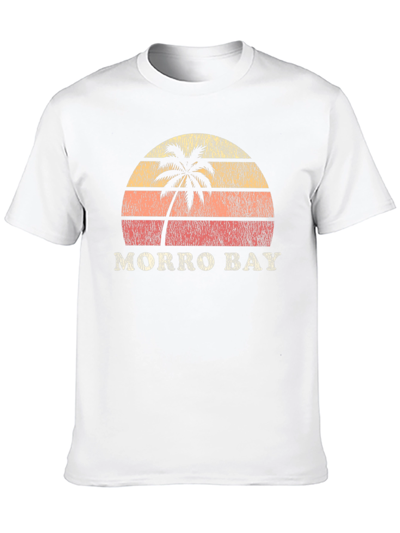 Morro Bay Retro Sunset Graphic Tee - Black