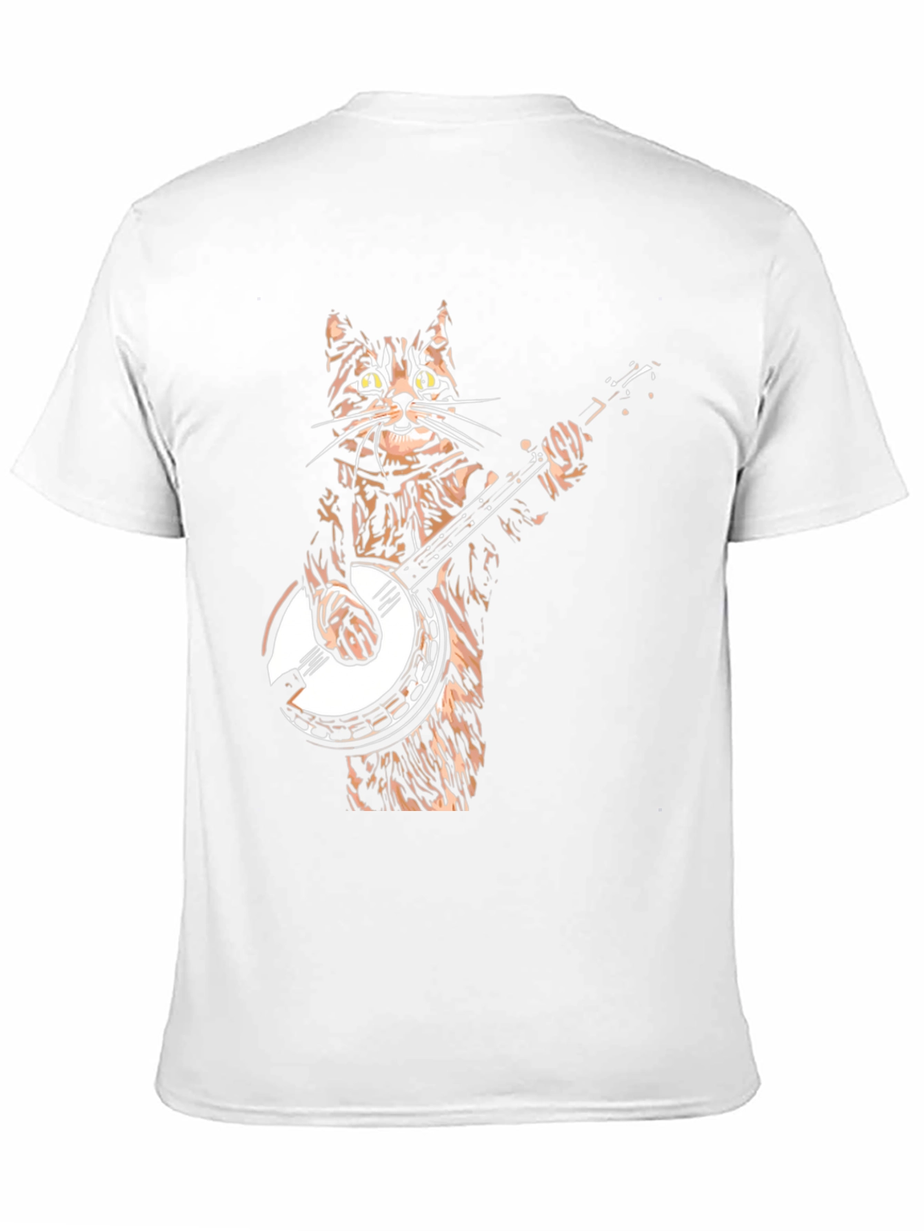 Cat Playing Banjo Graphic T-Shirt - Cool & Quirky!