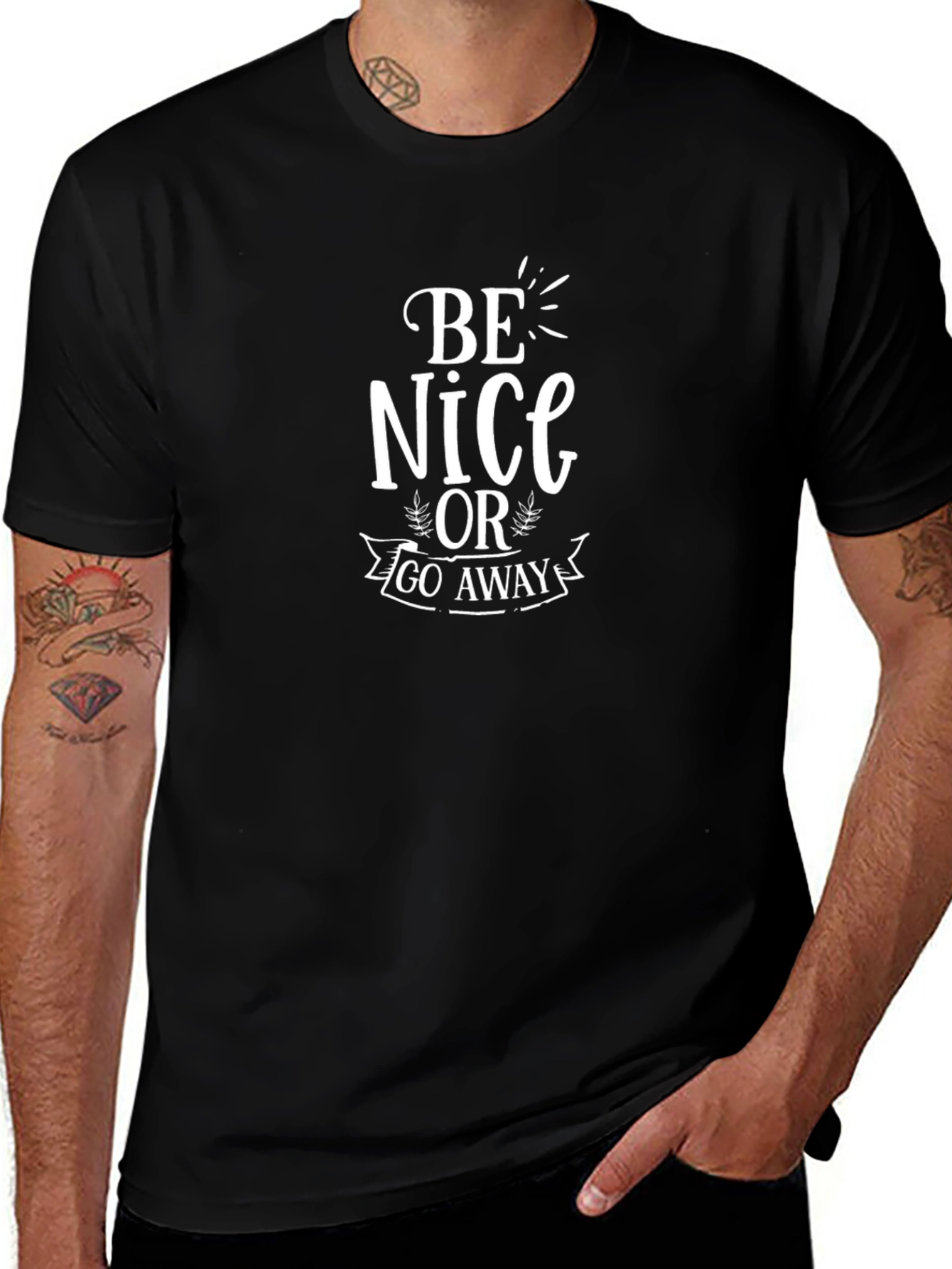 Be Nice or Go Away Graphic Tee