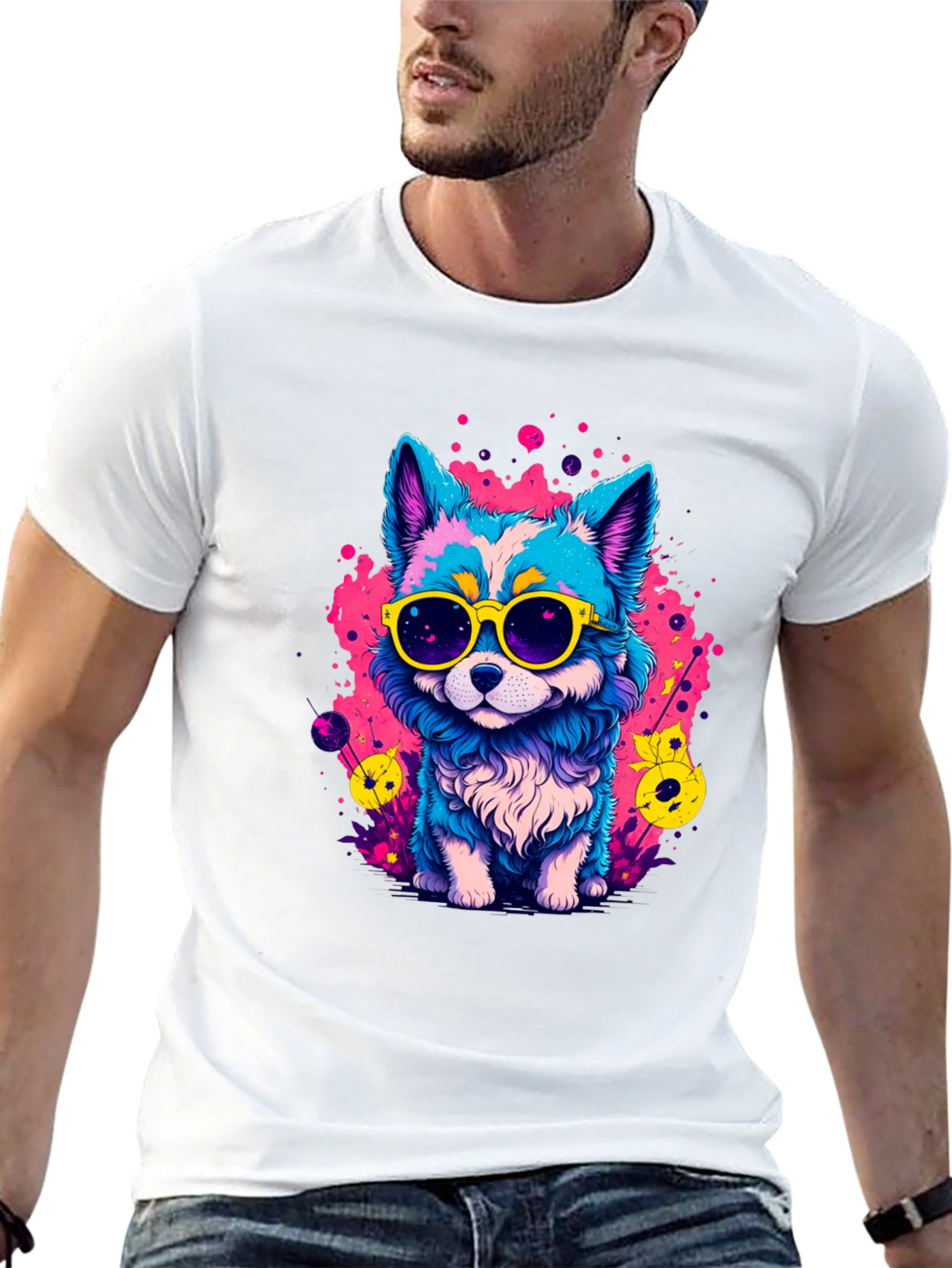 Cool Cartoon Dog T-Shirt