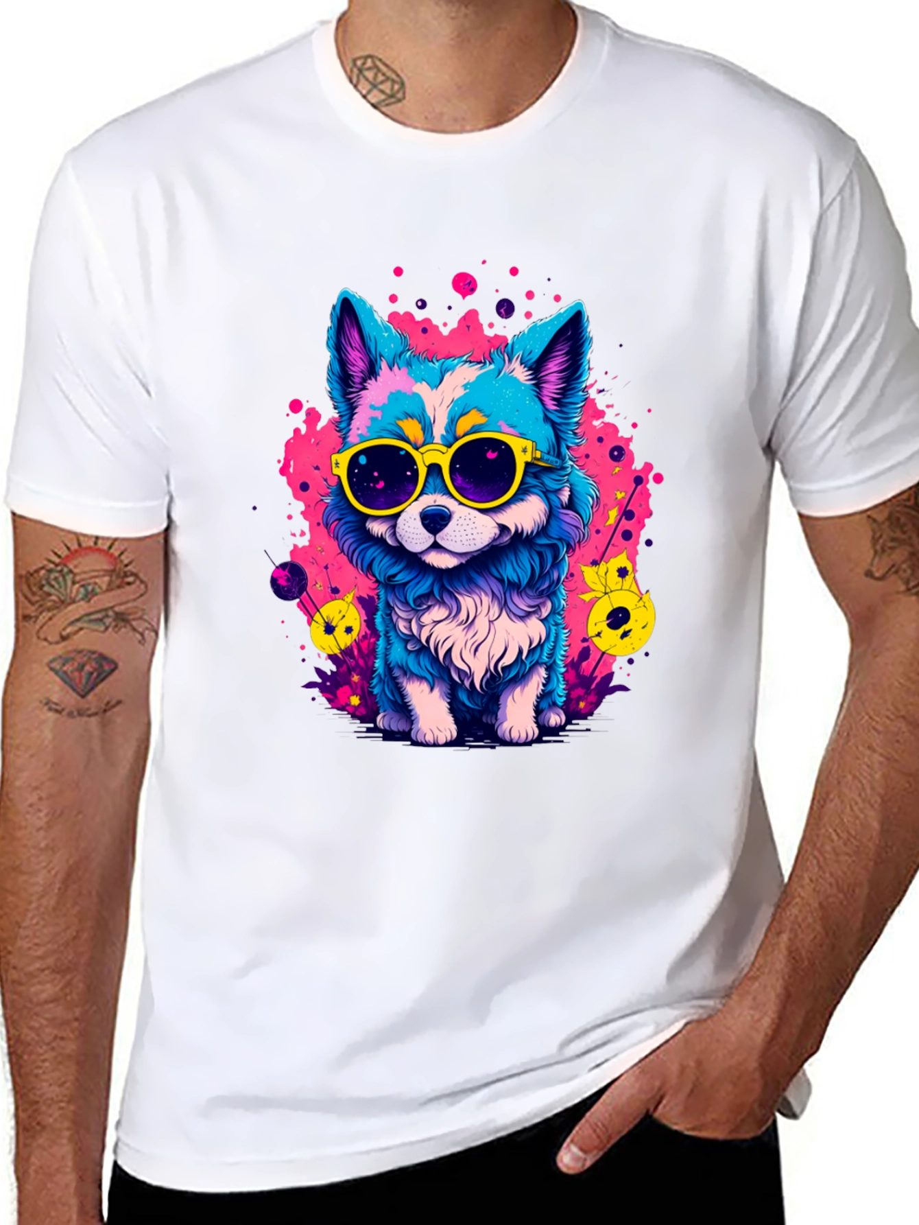 Cool Cartoon Dog T-Shirt