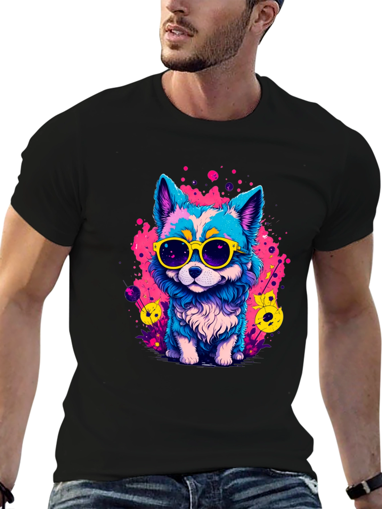 Cool Cartoon Dog T-Shirt