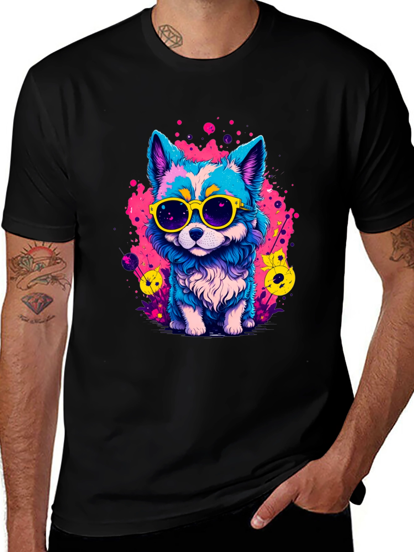 Cool Cartoon Dog T-Shirt