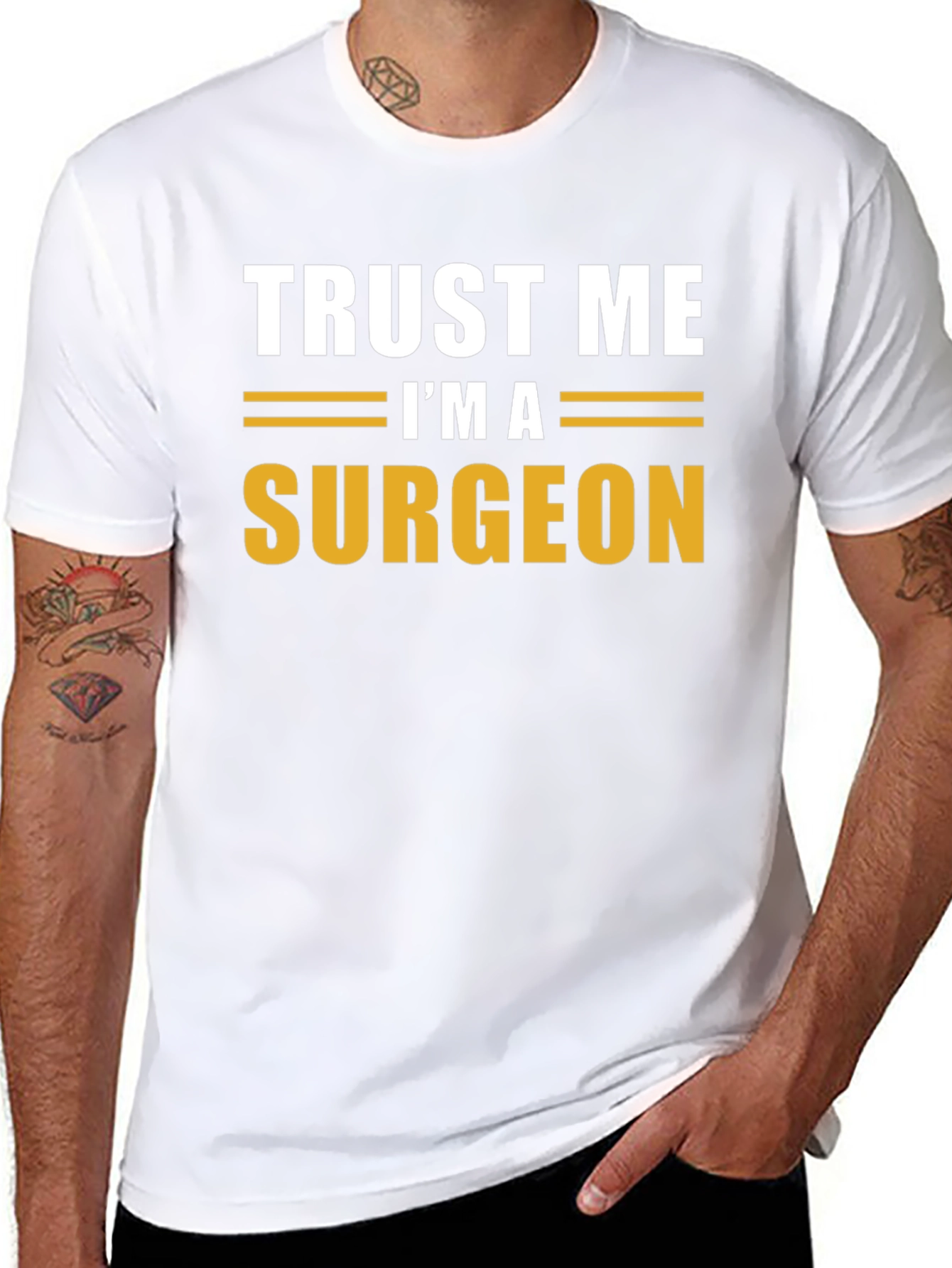Trust Me Im A Surgeon Black T-Shirt