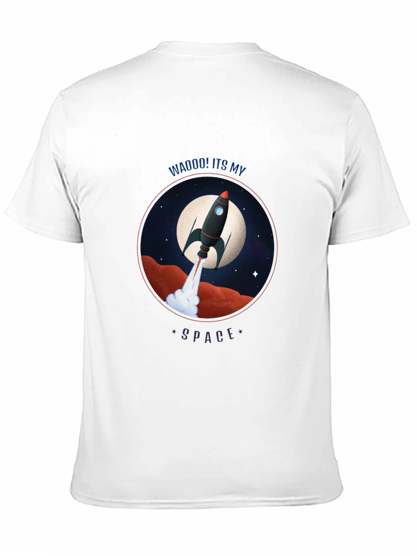 Rocket in Space Graphic Tee