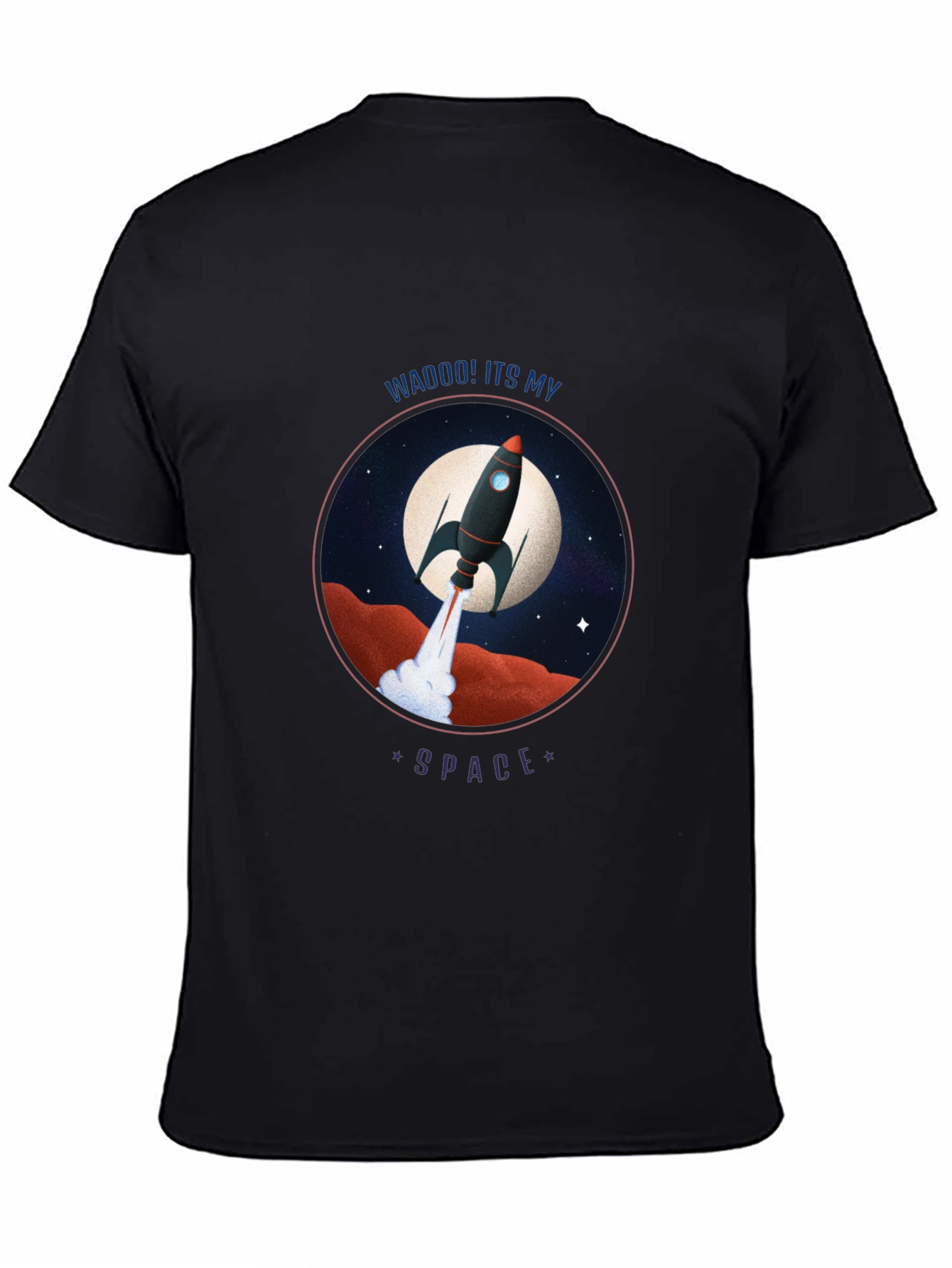 Rocket in Space Graphic Tee