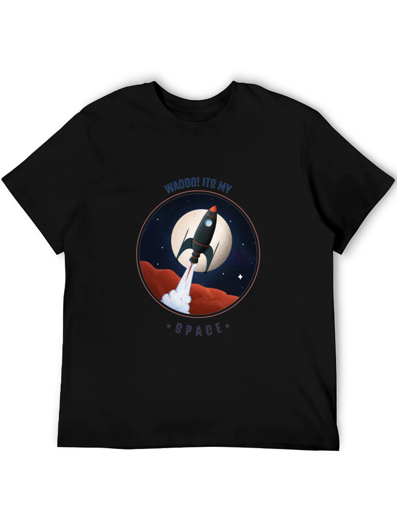 Rocket in Space Graphic Tee