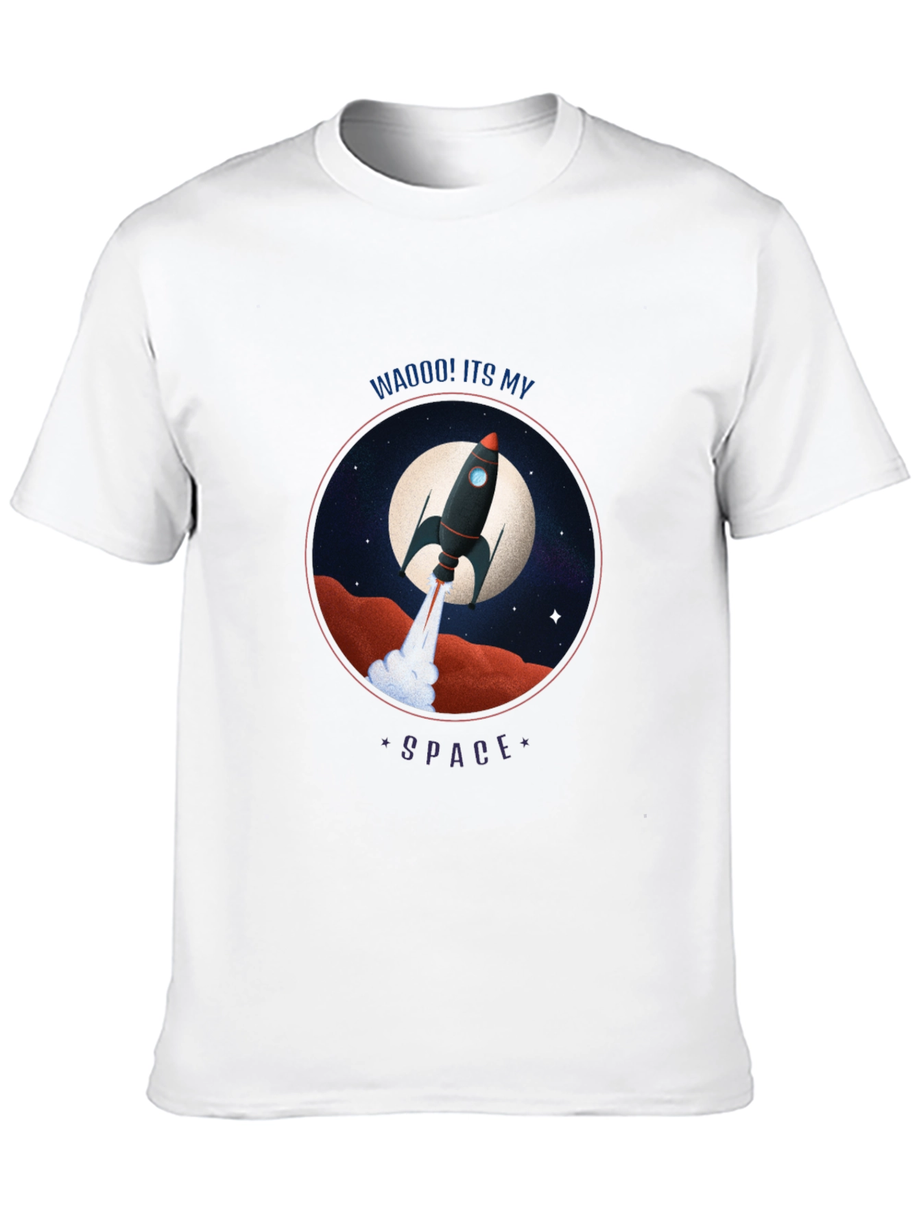 Rocket in Space Graphic Tee