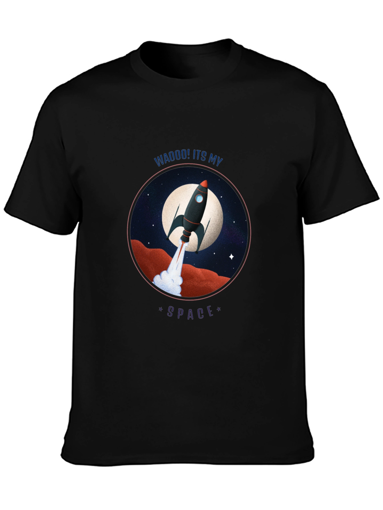 Rocket in Space Graphic Tee