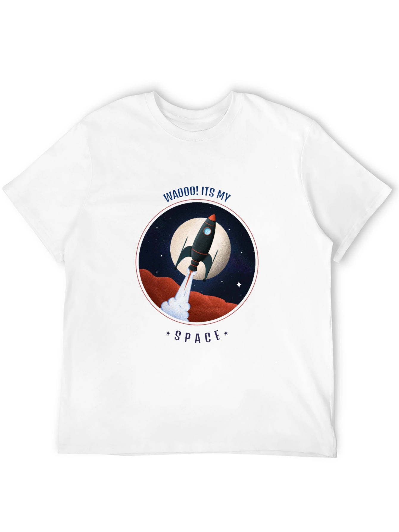 Rocket in Space Graphic Tee