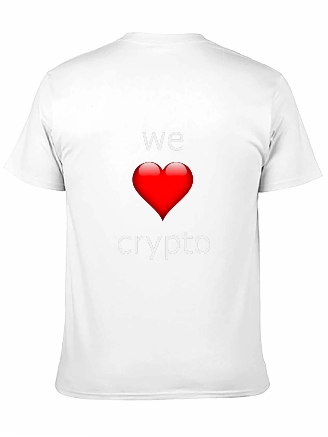 We Love Crypto T-Shirt - Black Crew Neck